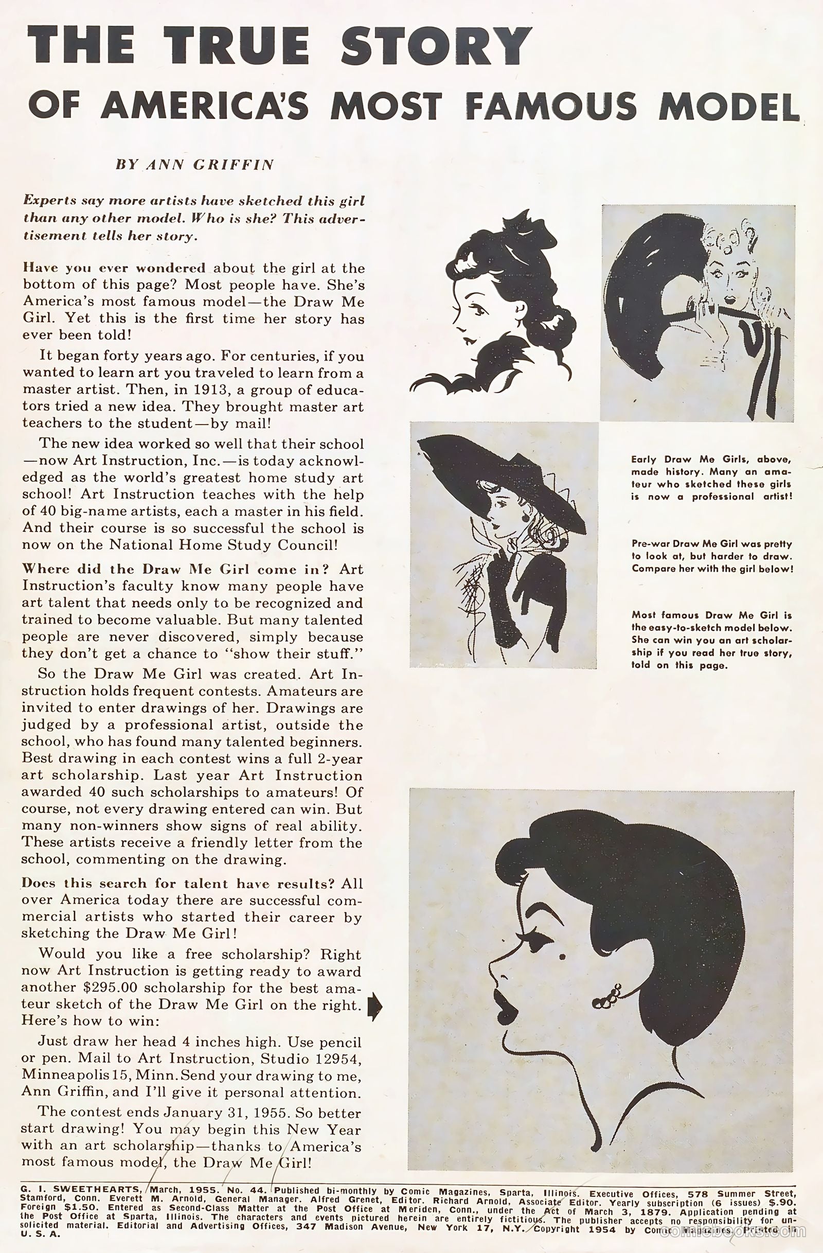G.I. Sweethearts #44 (1955) — page 2 of 37