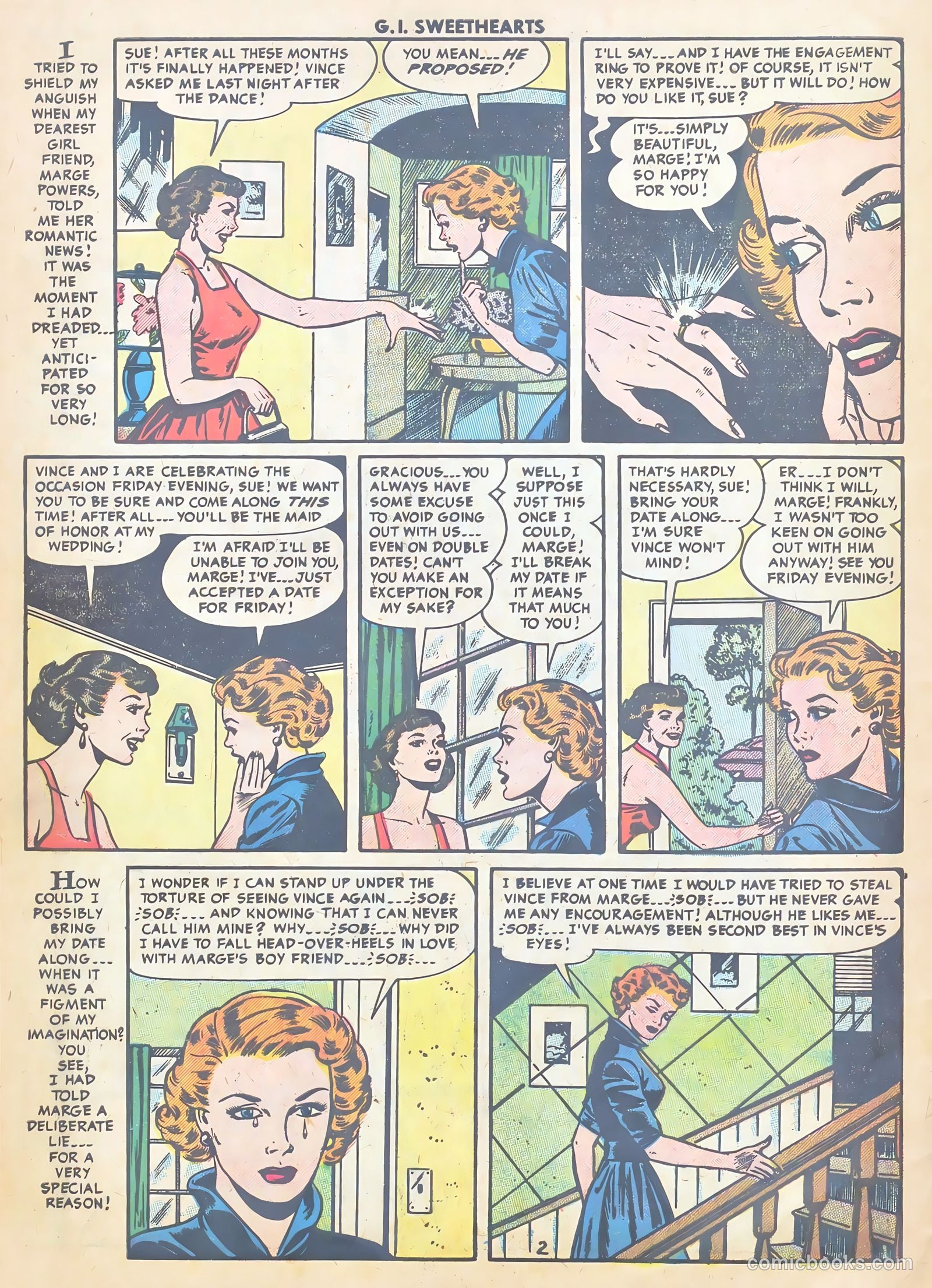 G.I. Sweethearts #44 (1955) — page 4 of 37