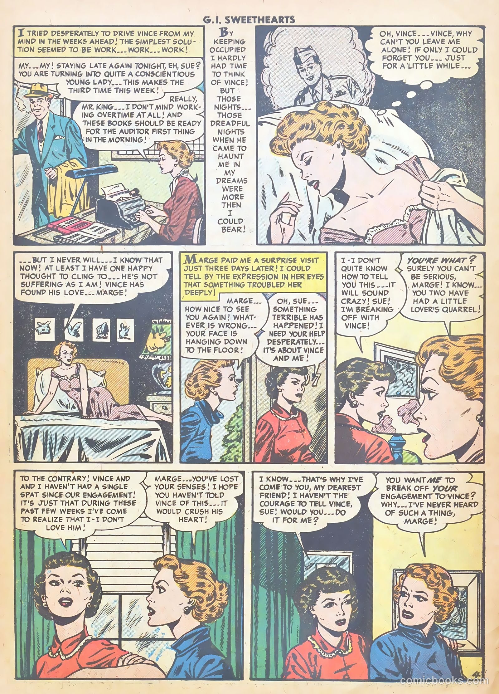 G.I. Sweethearts #44 (1955) — page 6 of 37