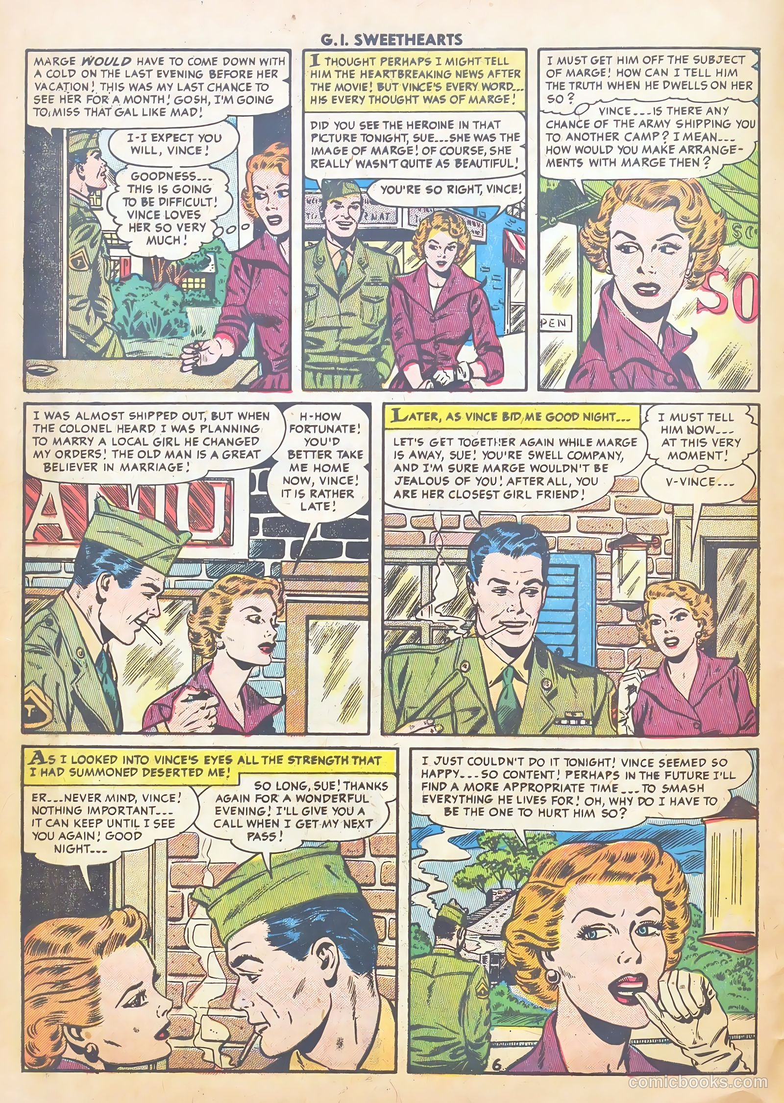 G.I. Sweethearts #44 (1955) — page 8 of 37