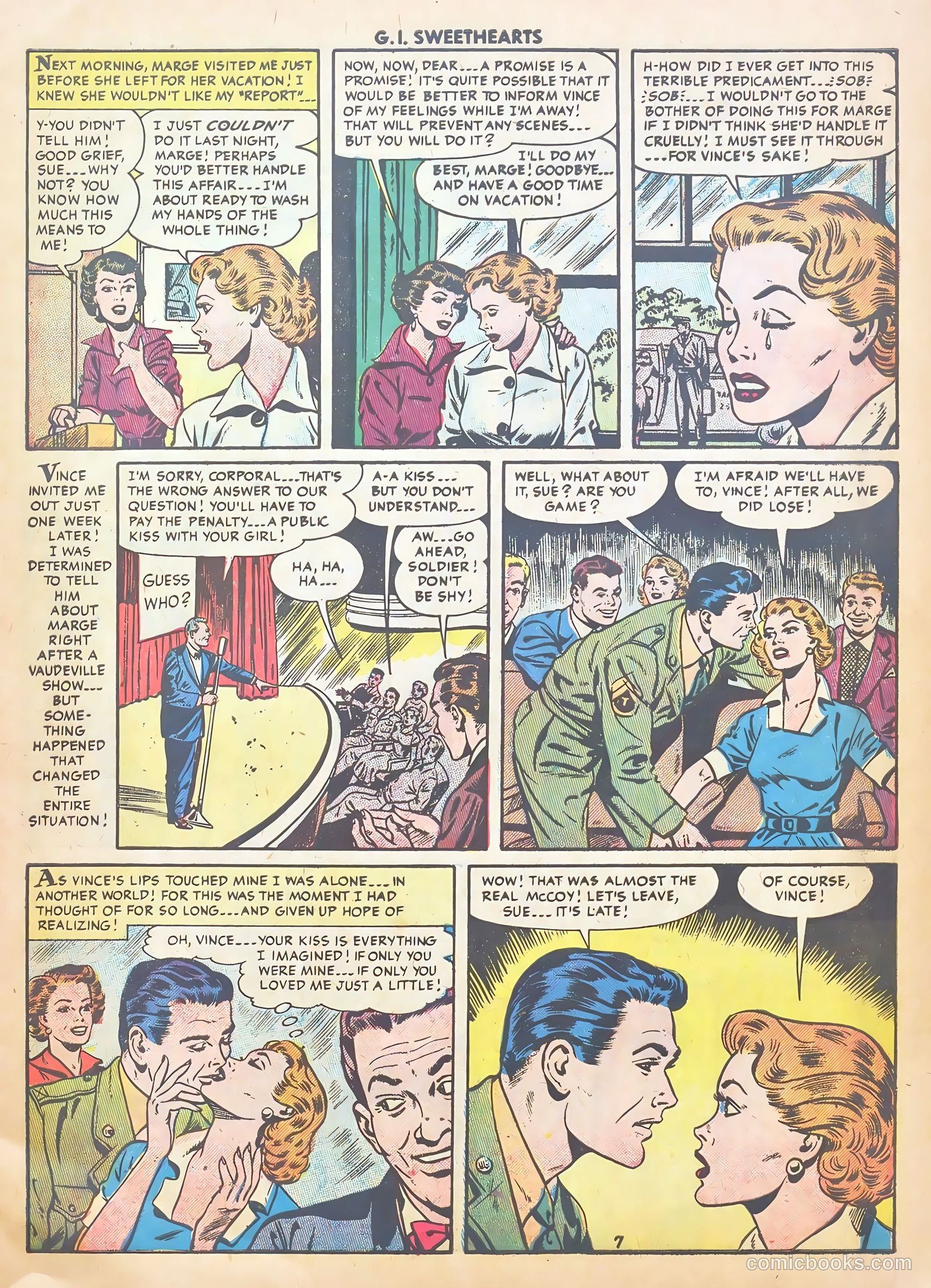 G.I. Sweethearts #44 (1955) — page 9 of 37