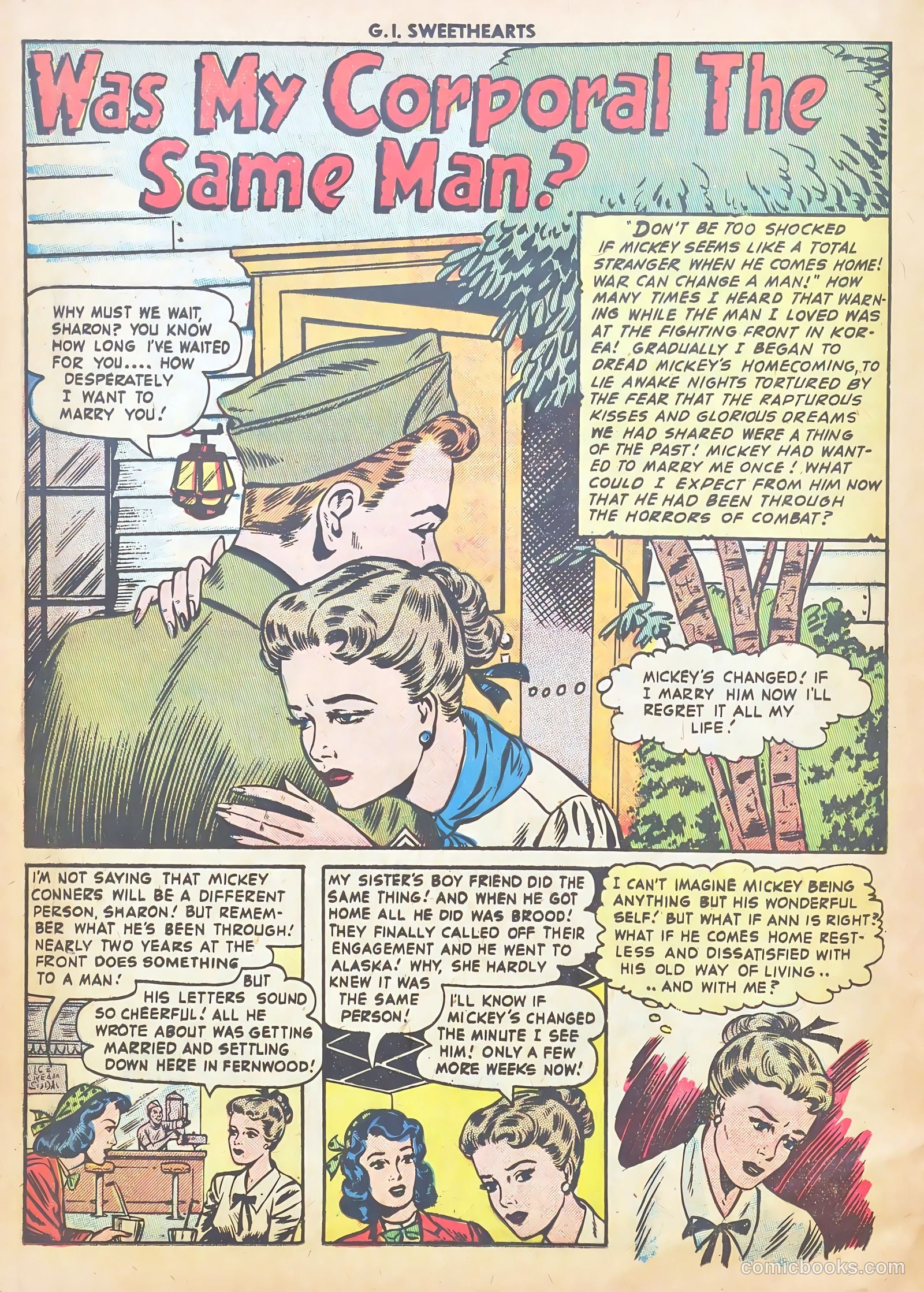 G.I. Sweethearts #44 (1955) — page 12 of 37