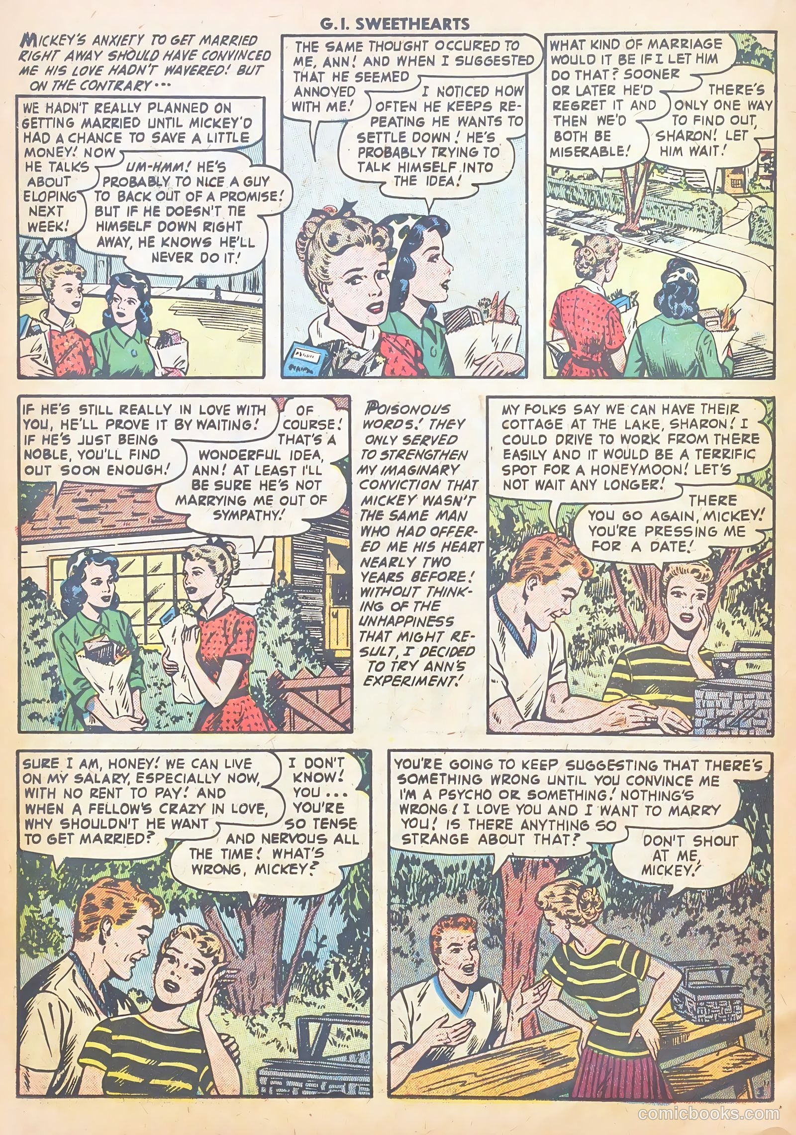 G.I. Sweethearts #44 (1955) — page 14 of 37