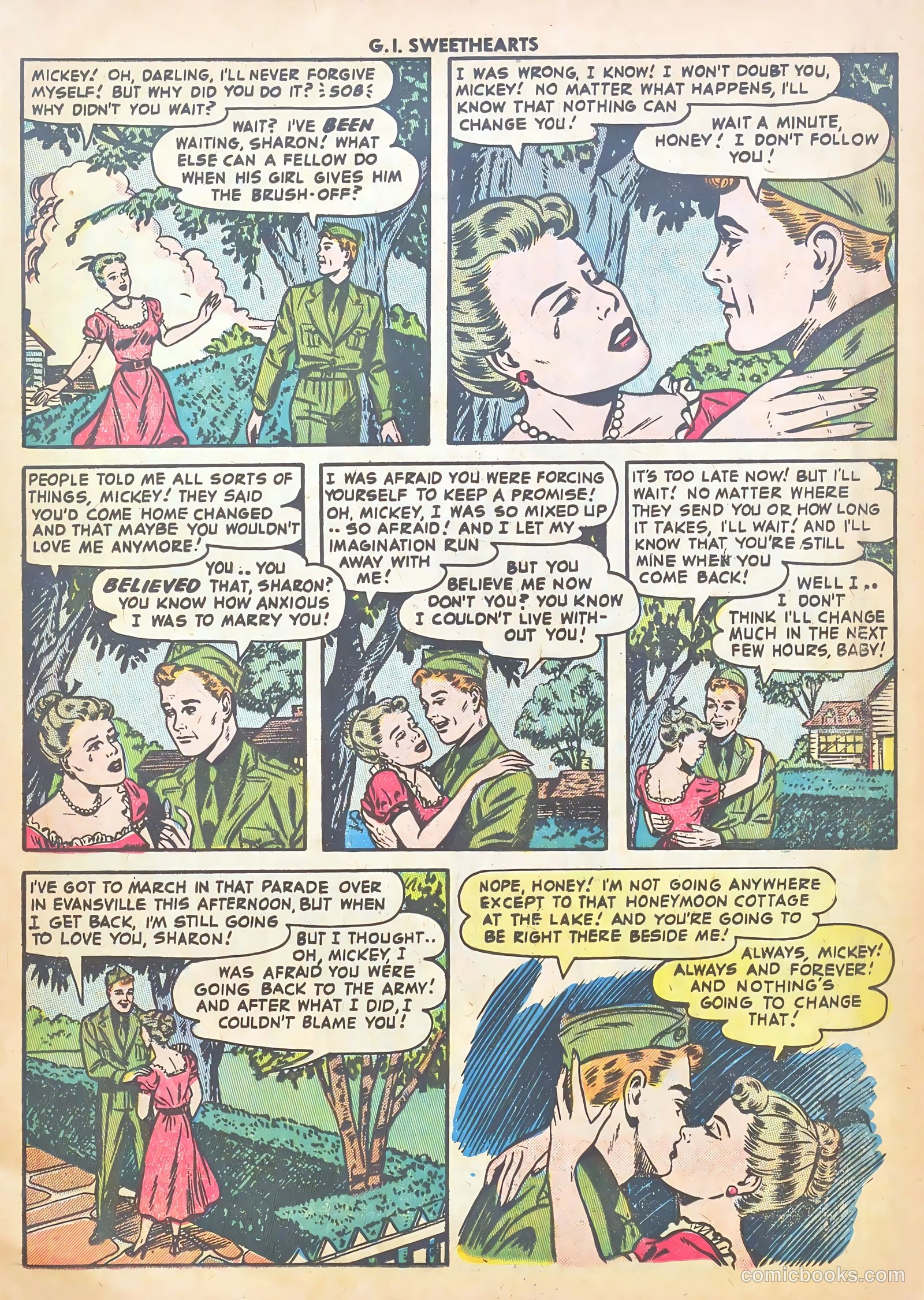 G.I. Sweethearts #44 (1955) — page 17 of 37