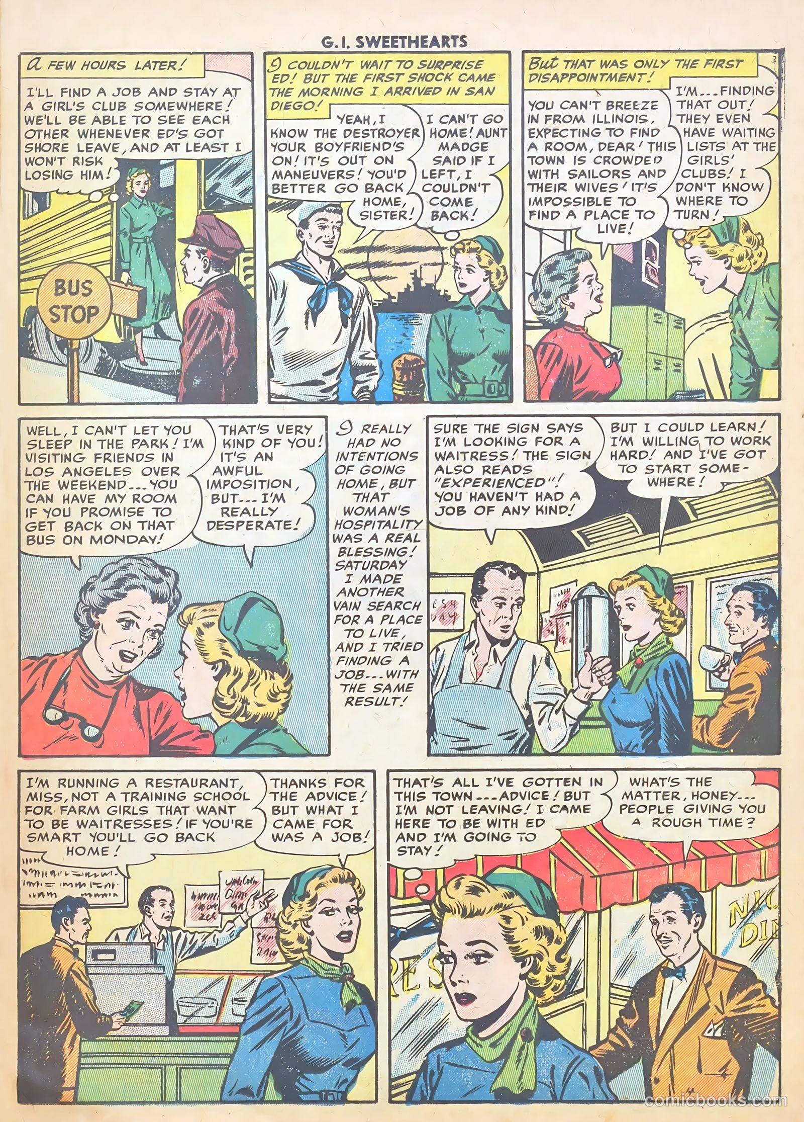 G.I. Sweethearts #44 (1955) — page 21 of 37