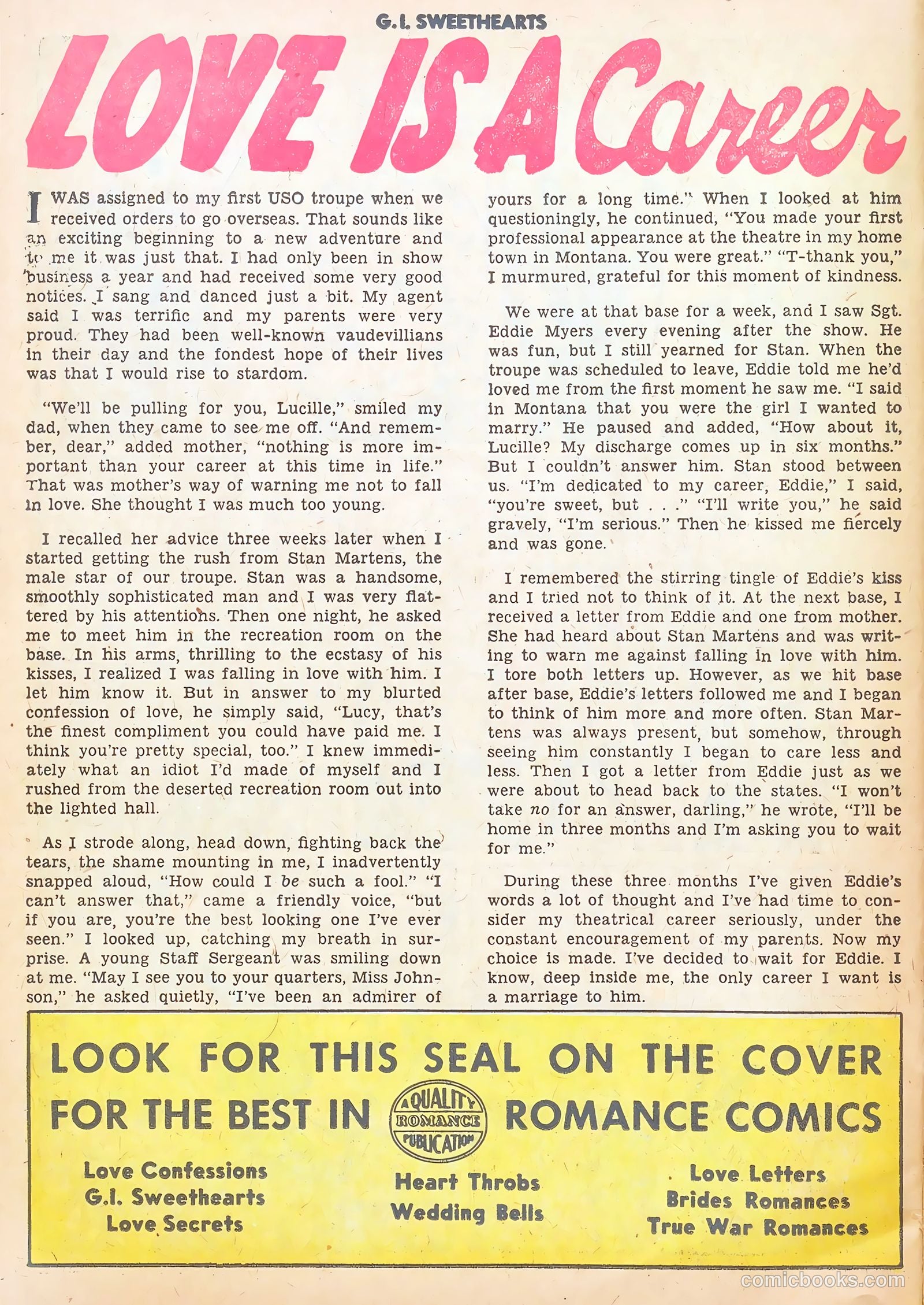 G.I. Sweethearts #44 (1955) — page 26 of 37