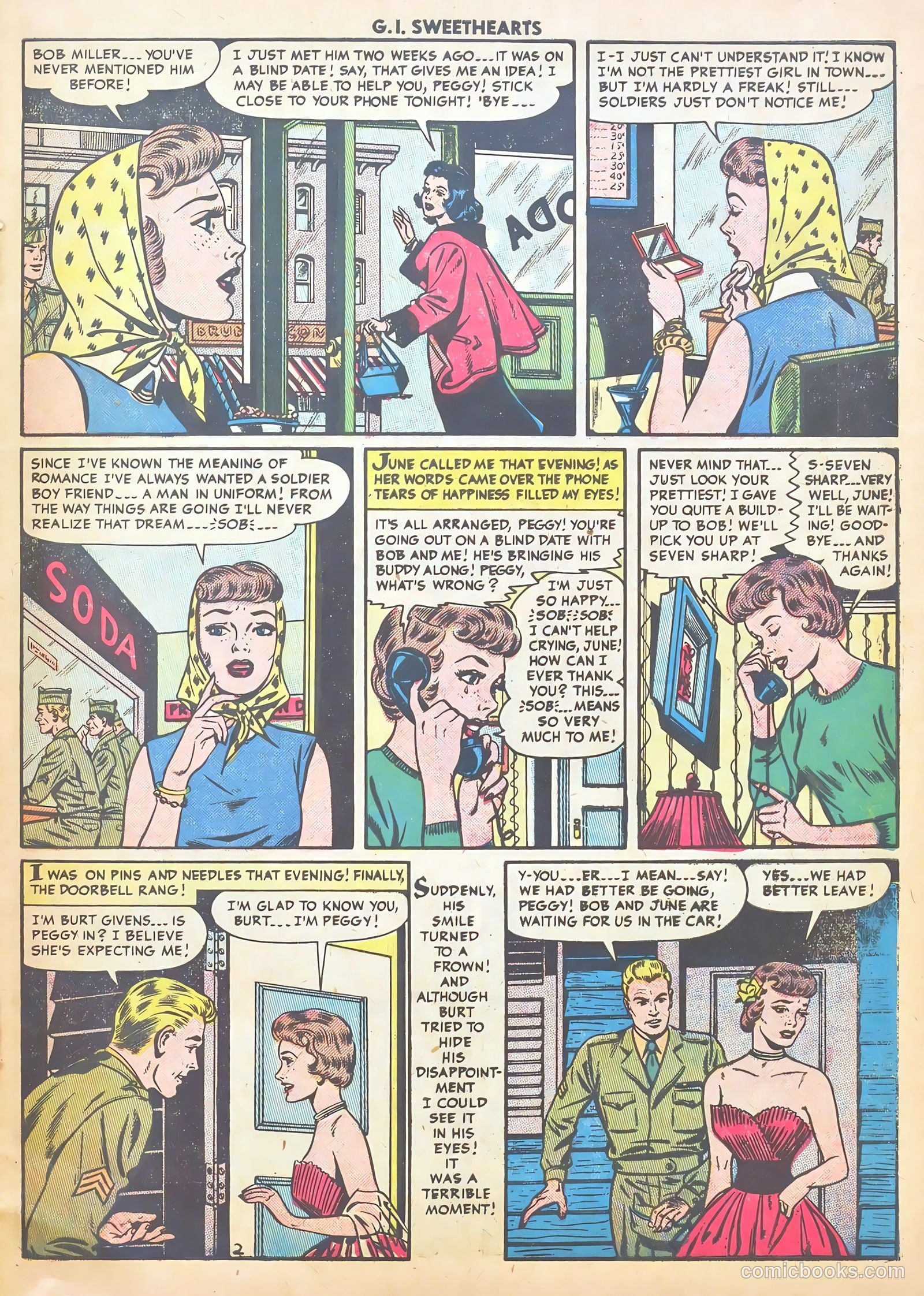 G.I. Sweethearts #44 (1955) — page 29 of 37