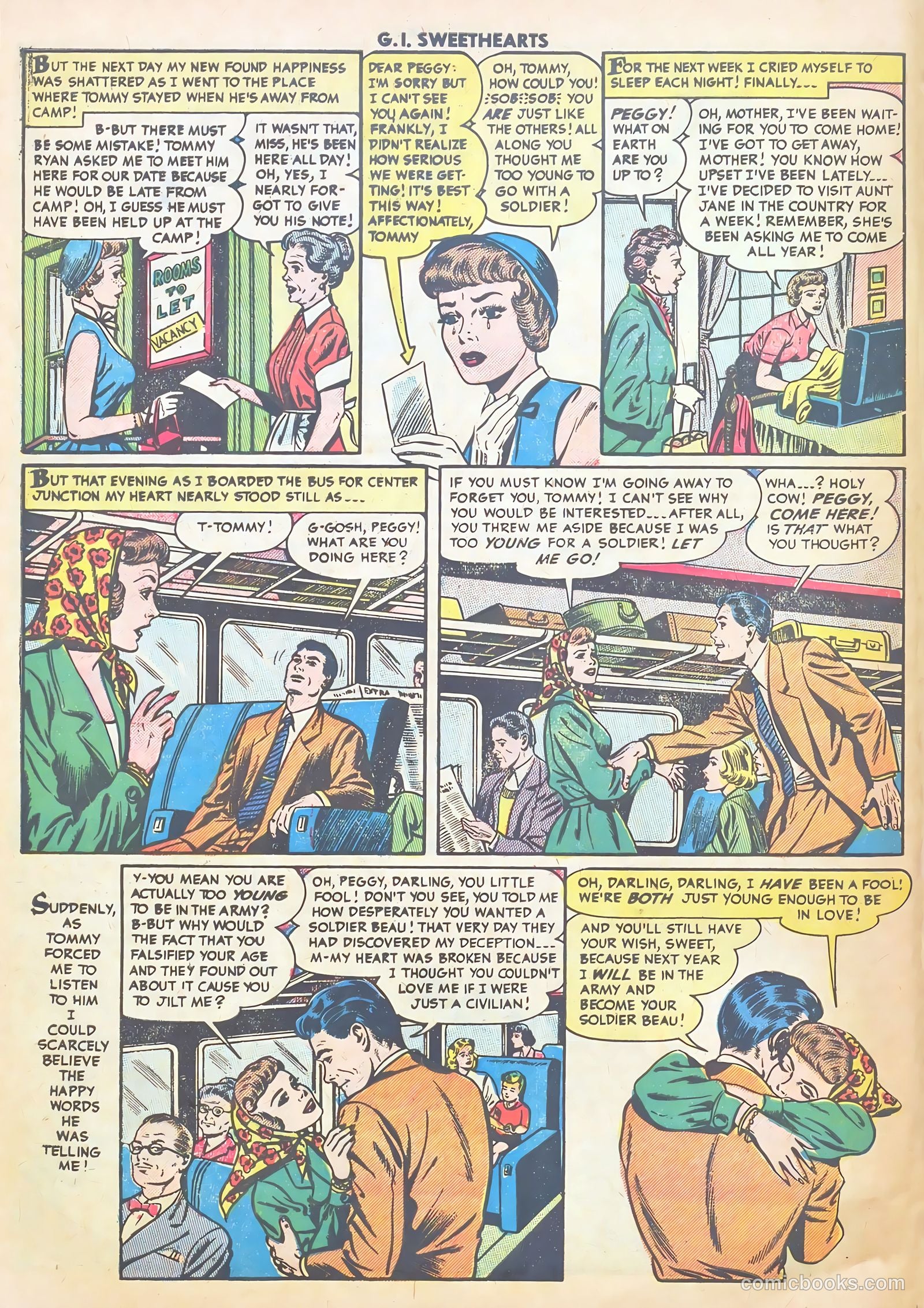 G.I. Sweethearts #44 (1955) — page 32 of 37