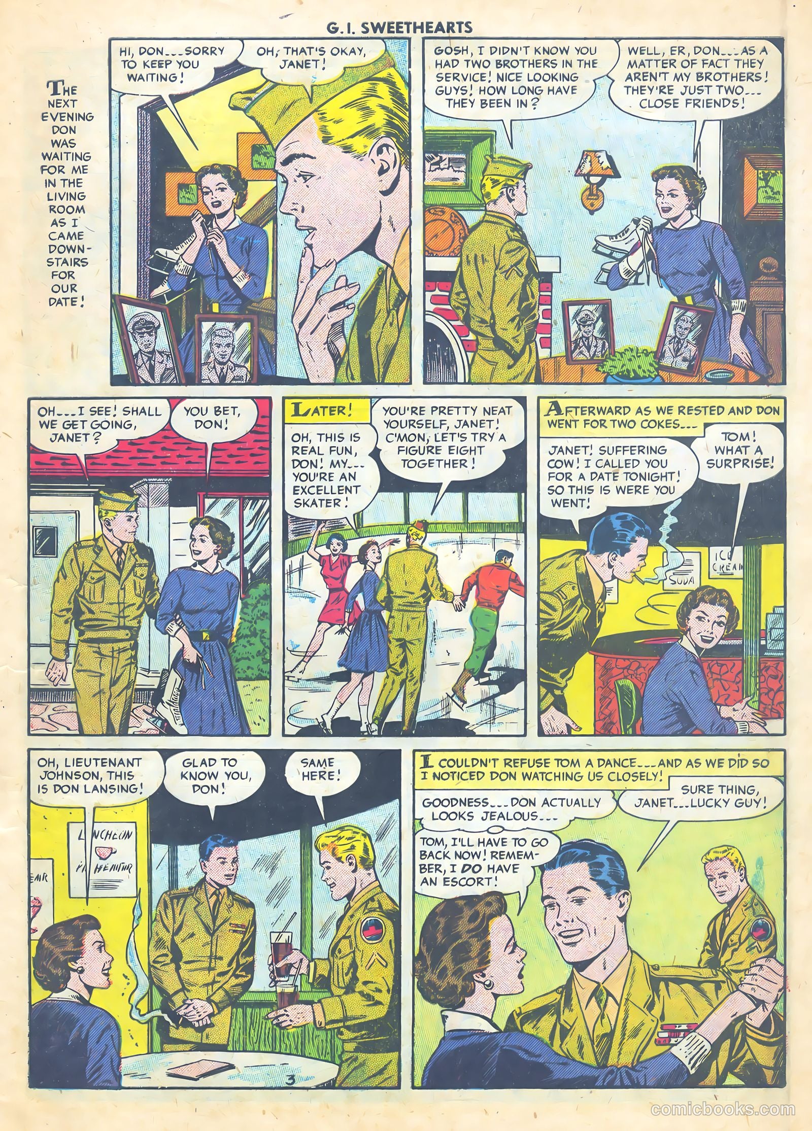 G.I. Sweethearts #45 (1955) — page 5 of 37