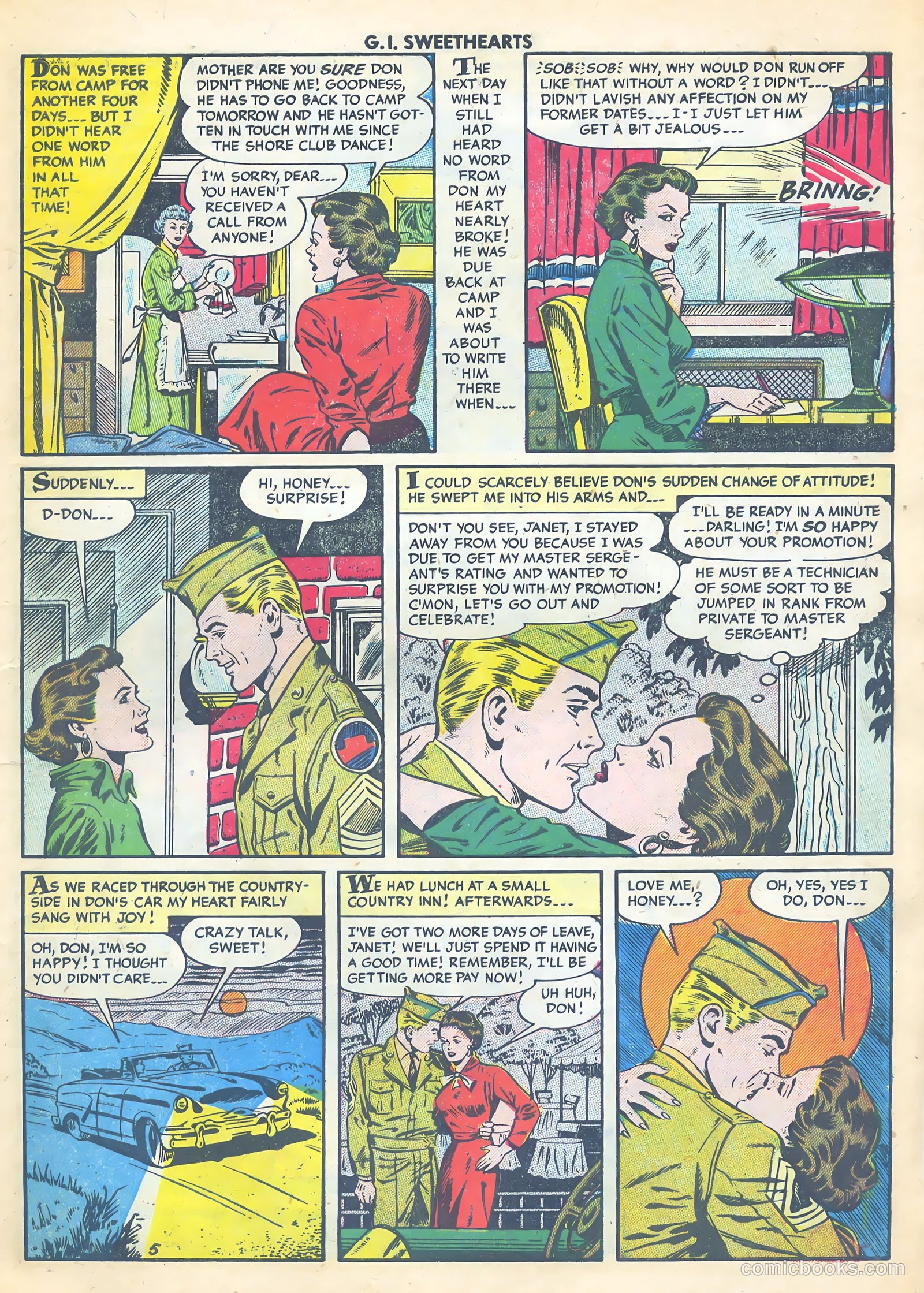 G.I. Sweethearts #45 (1955) — page 7 of 37