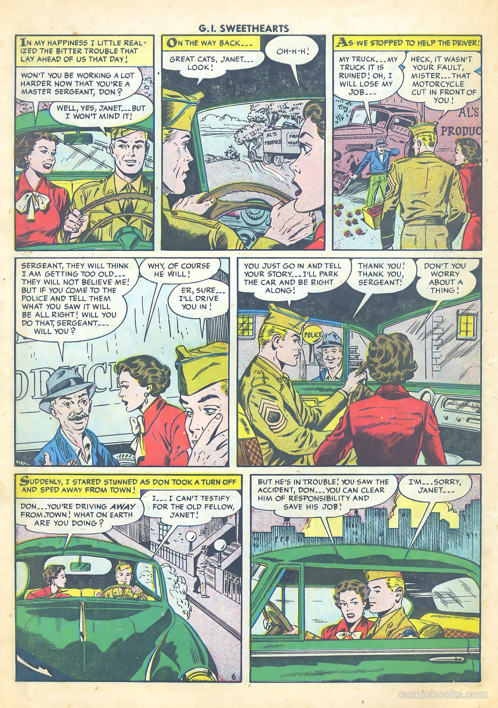G.I. Sweethearts #45 (1955) — page 8 of 37