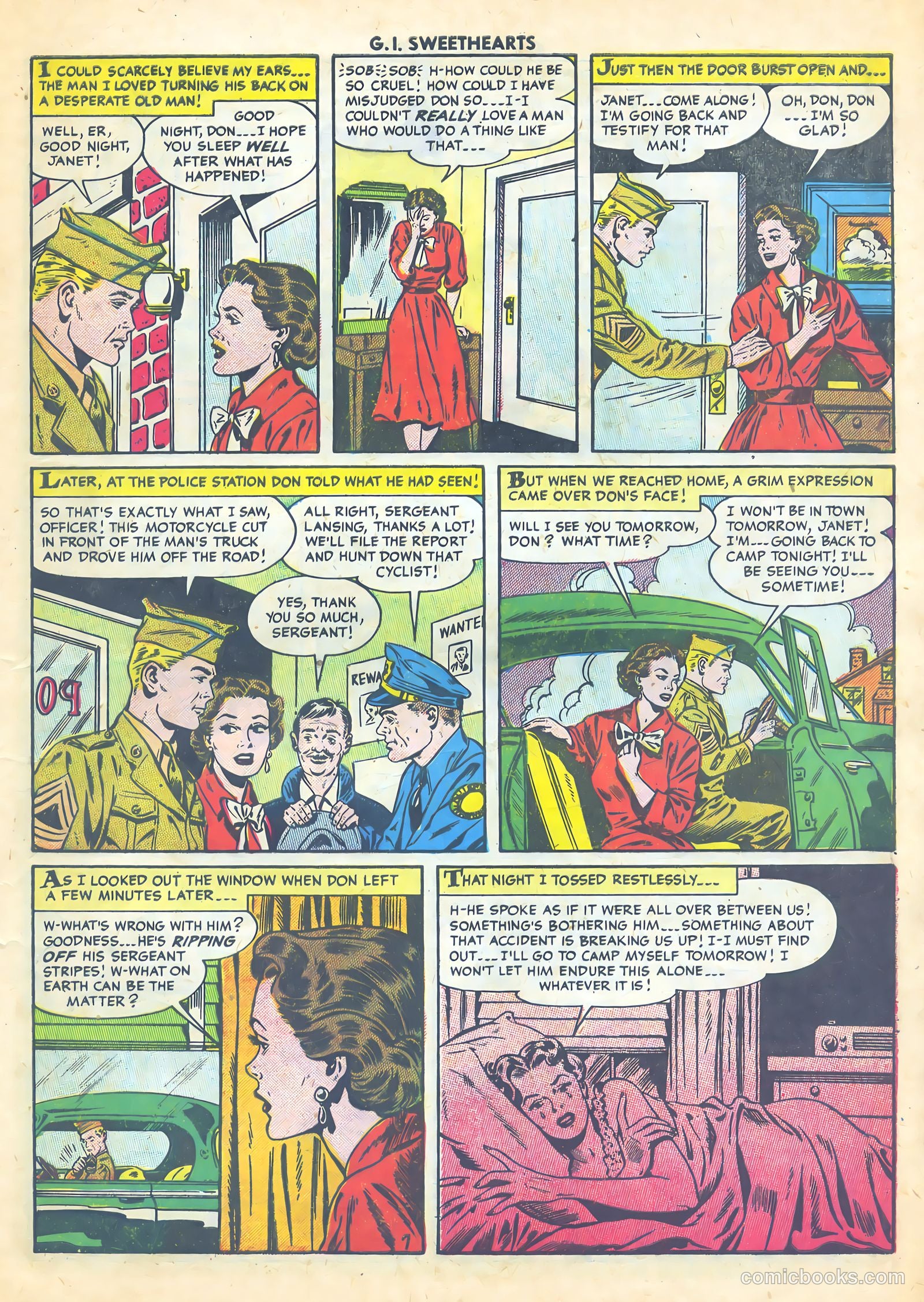 G.I. Sweethearts #45 (1955) — page 9 of 37