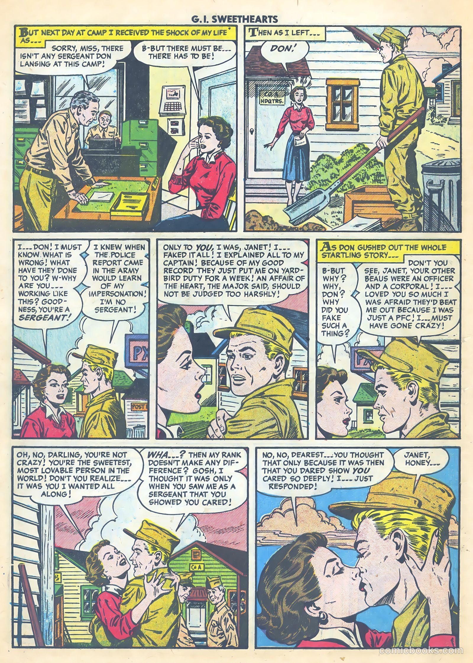 G.I. Sweethearts #45 (1955) — page 10 of 37
