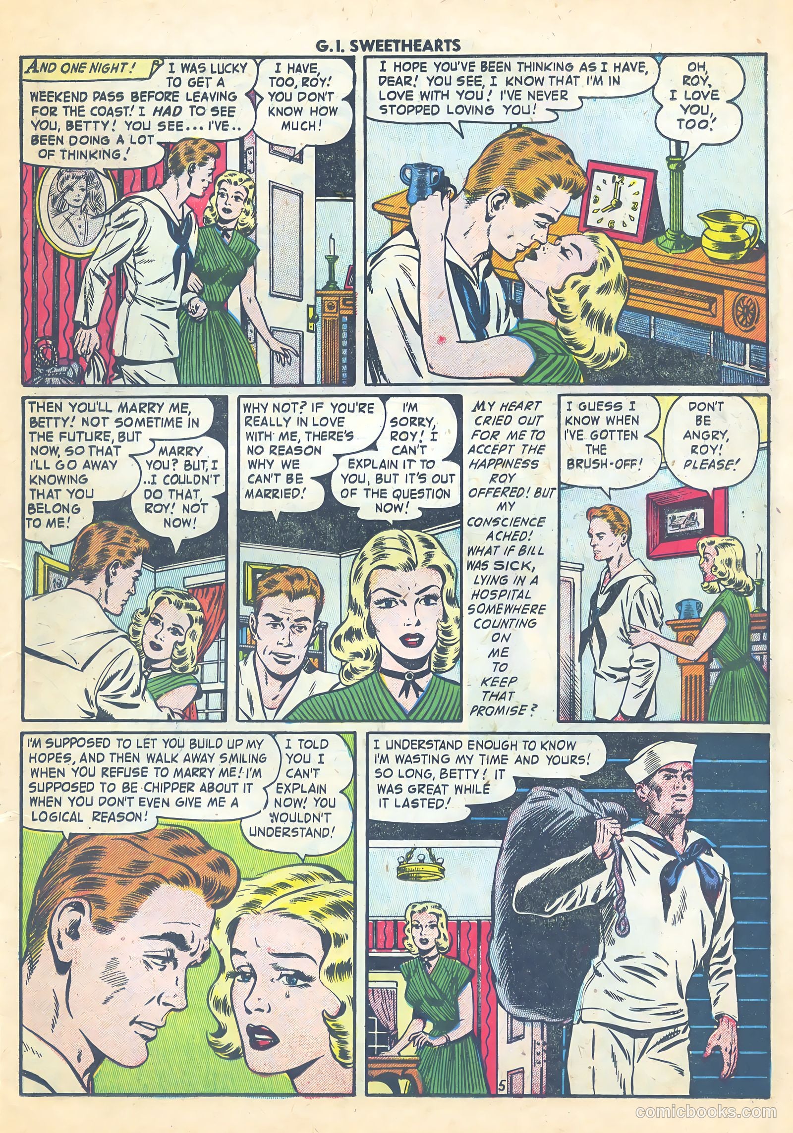 G.I. Sweethearts #45 (1955) — page 15 of 37