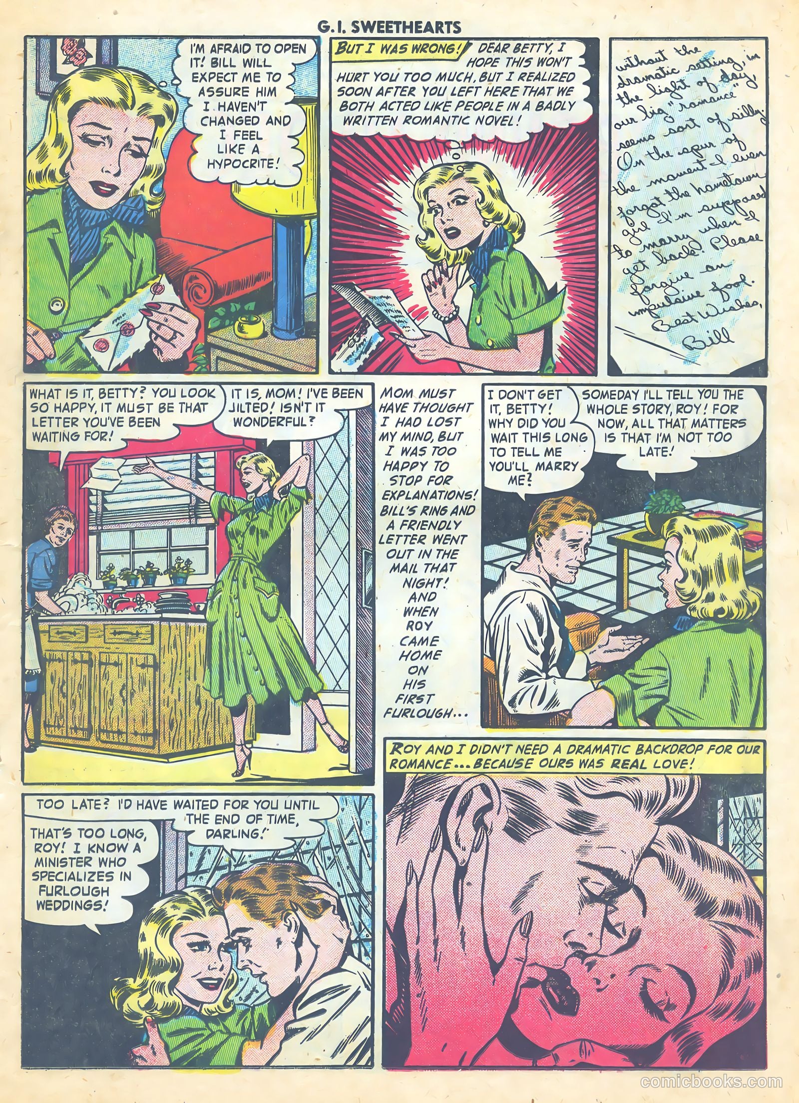 G.I. Sweethearts #45 (1955) — page 17 of 37