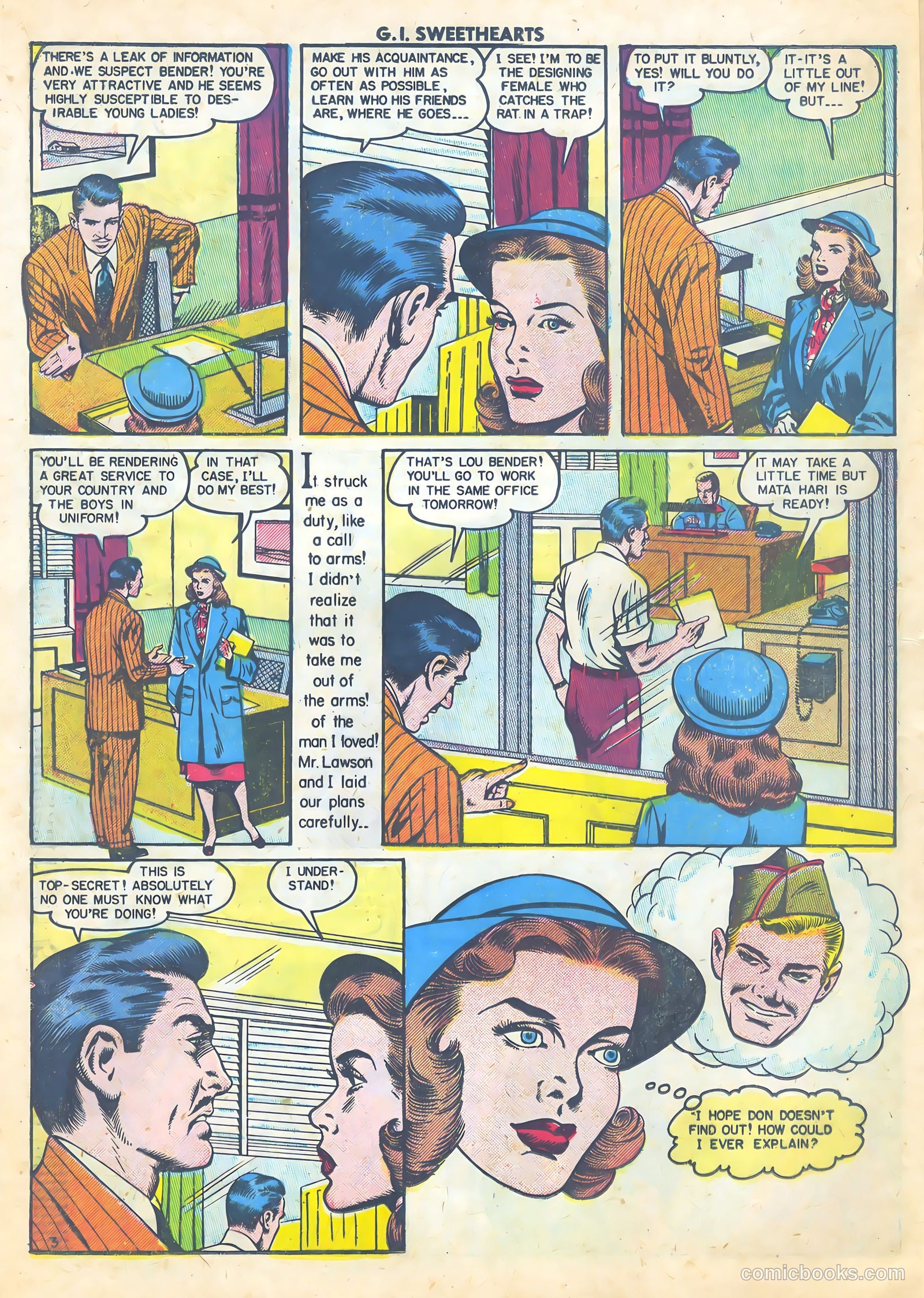 G.I. Sweethearts #45 (1955) — page 20 of 37