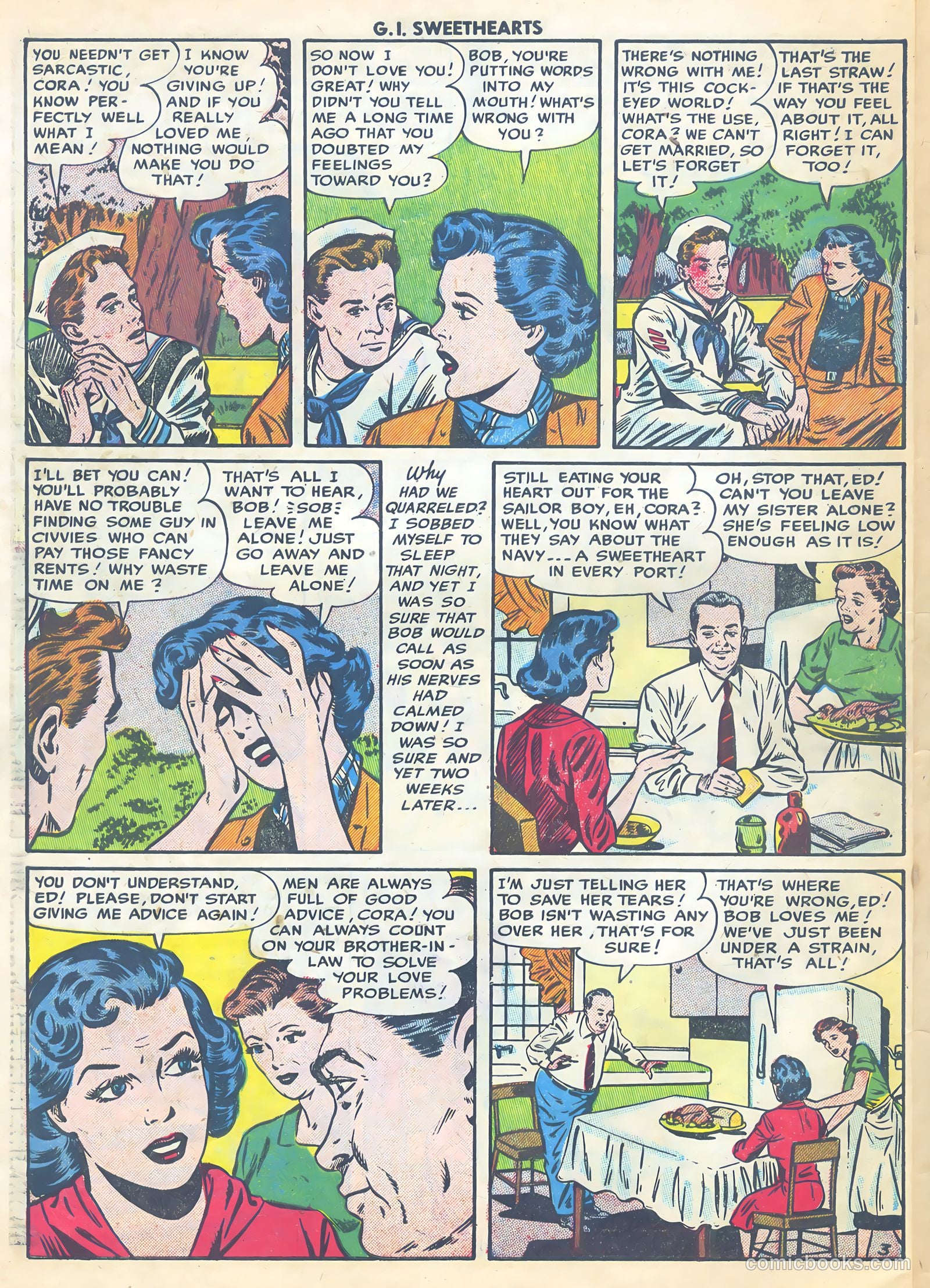 G.I. Sweethearts #45 (1955) — page 30 of 37