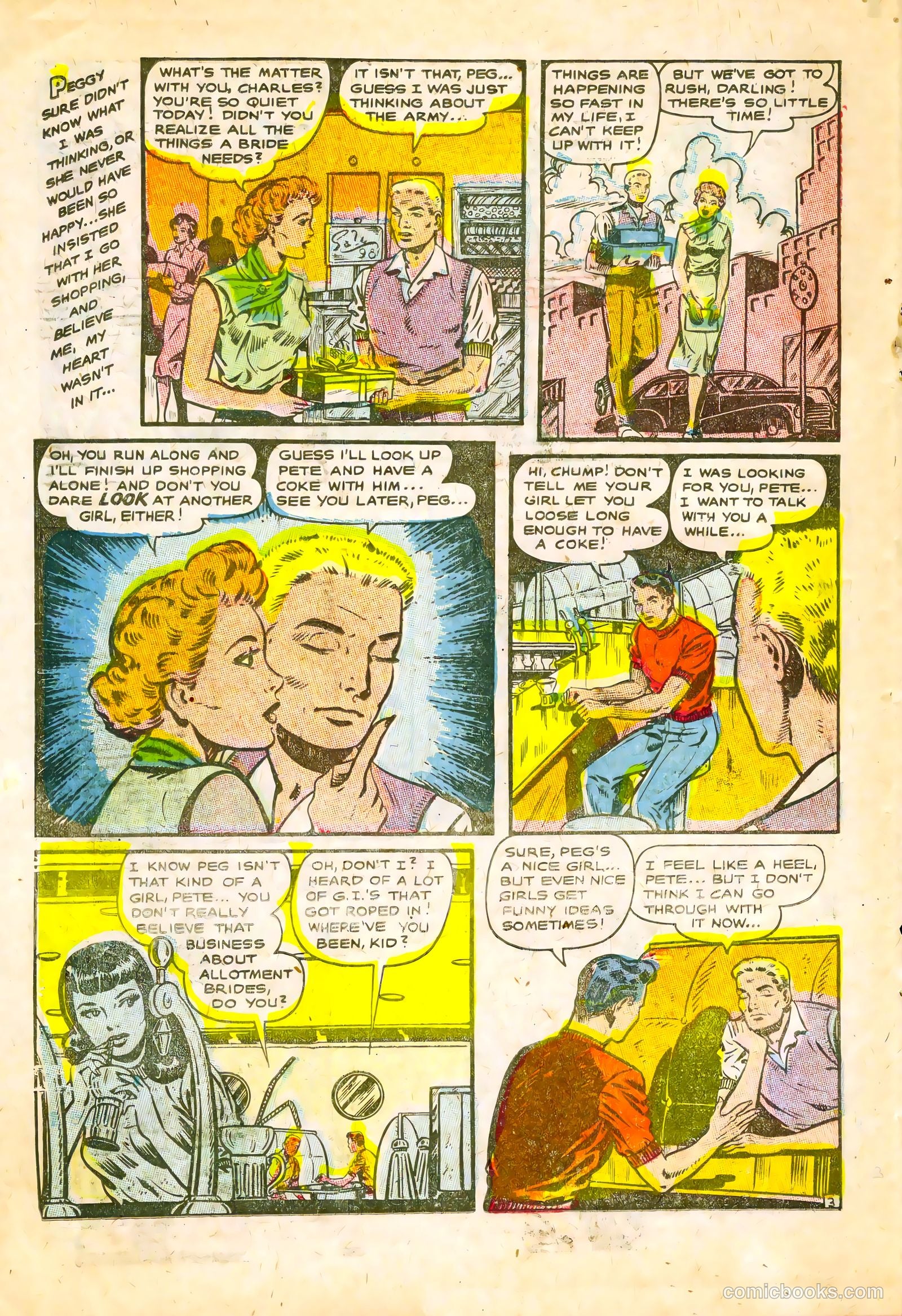 G.I. War Brides #4 (1954) — page 22 of 36