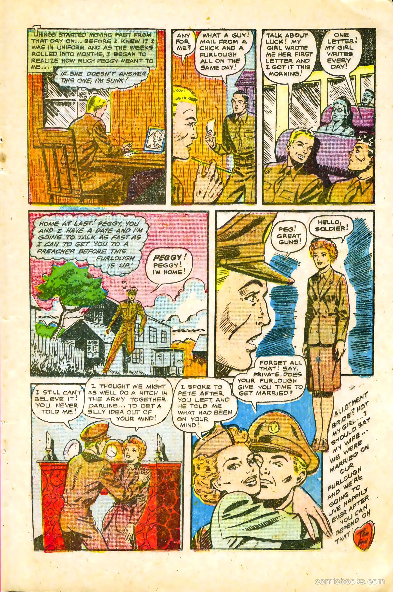 G.I. War Brides #4 (1954) — page 25 of 36