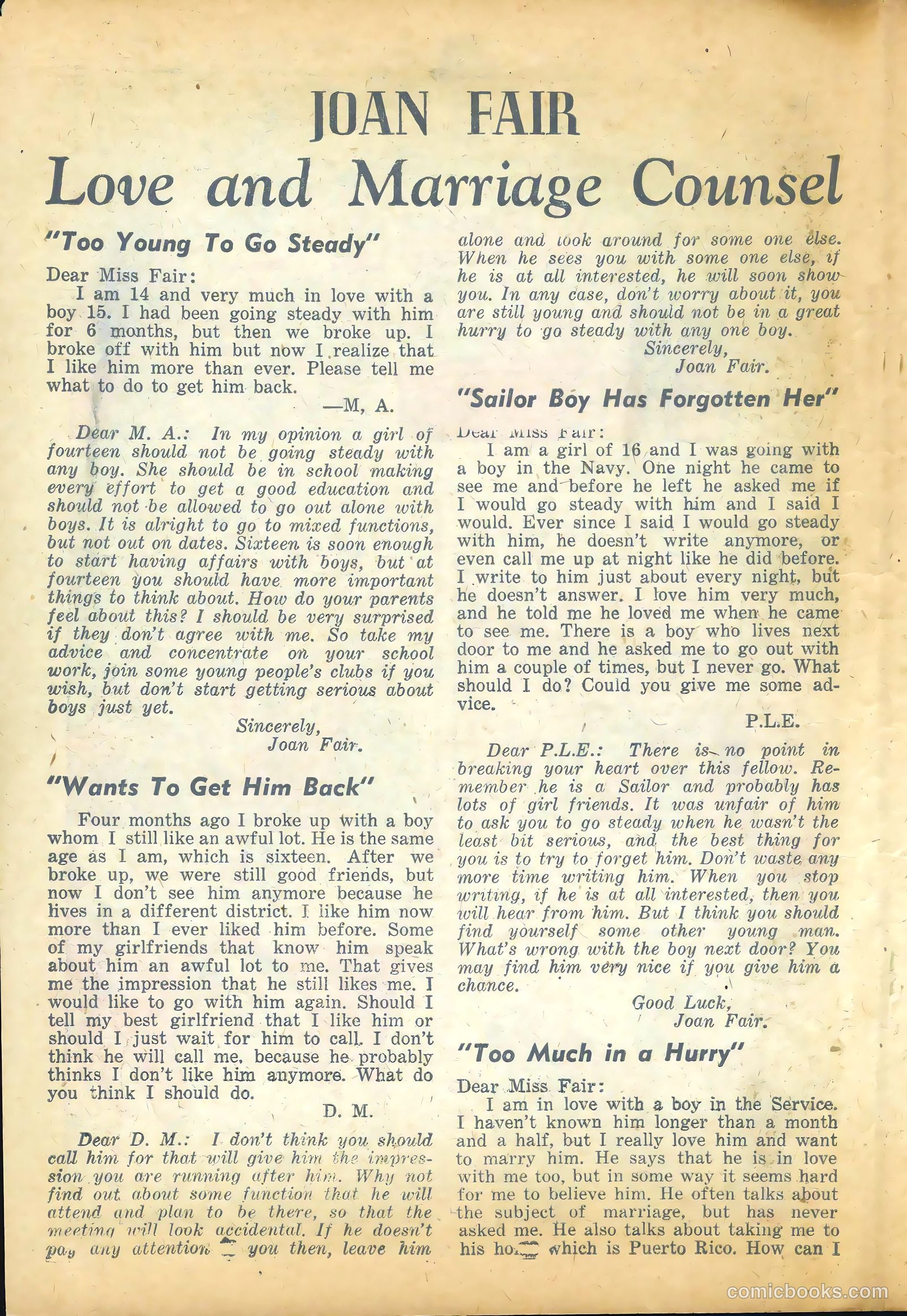 G.I. War Brides #7 (1955) — page 18 of 36