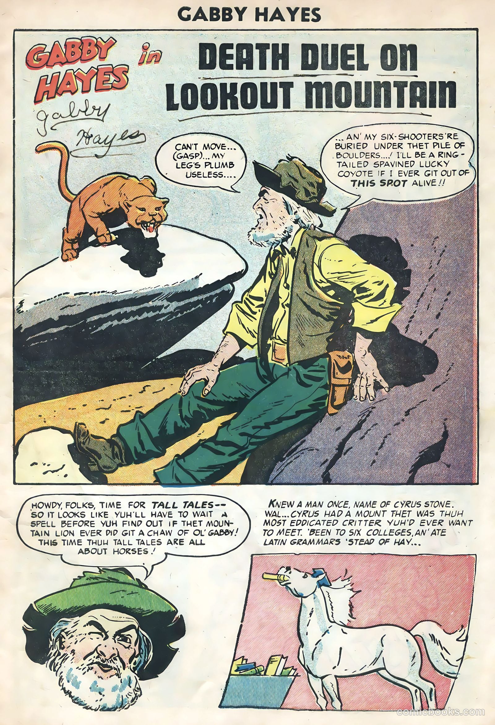 Gabby Hayes #51 (1954) — page 3 of 36