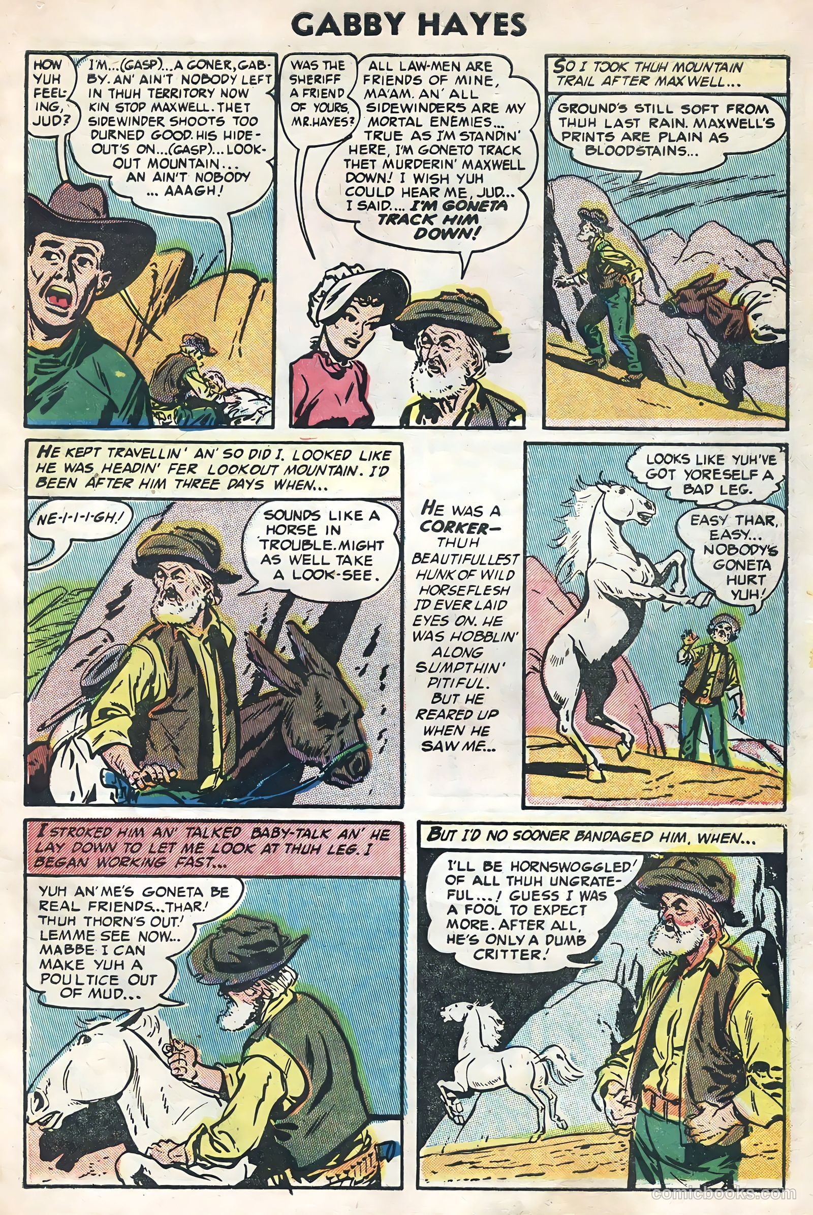Gabby Hayes #51 (1954) — page 7 of 36