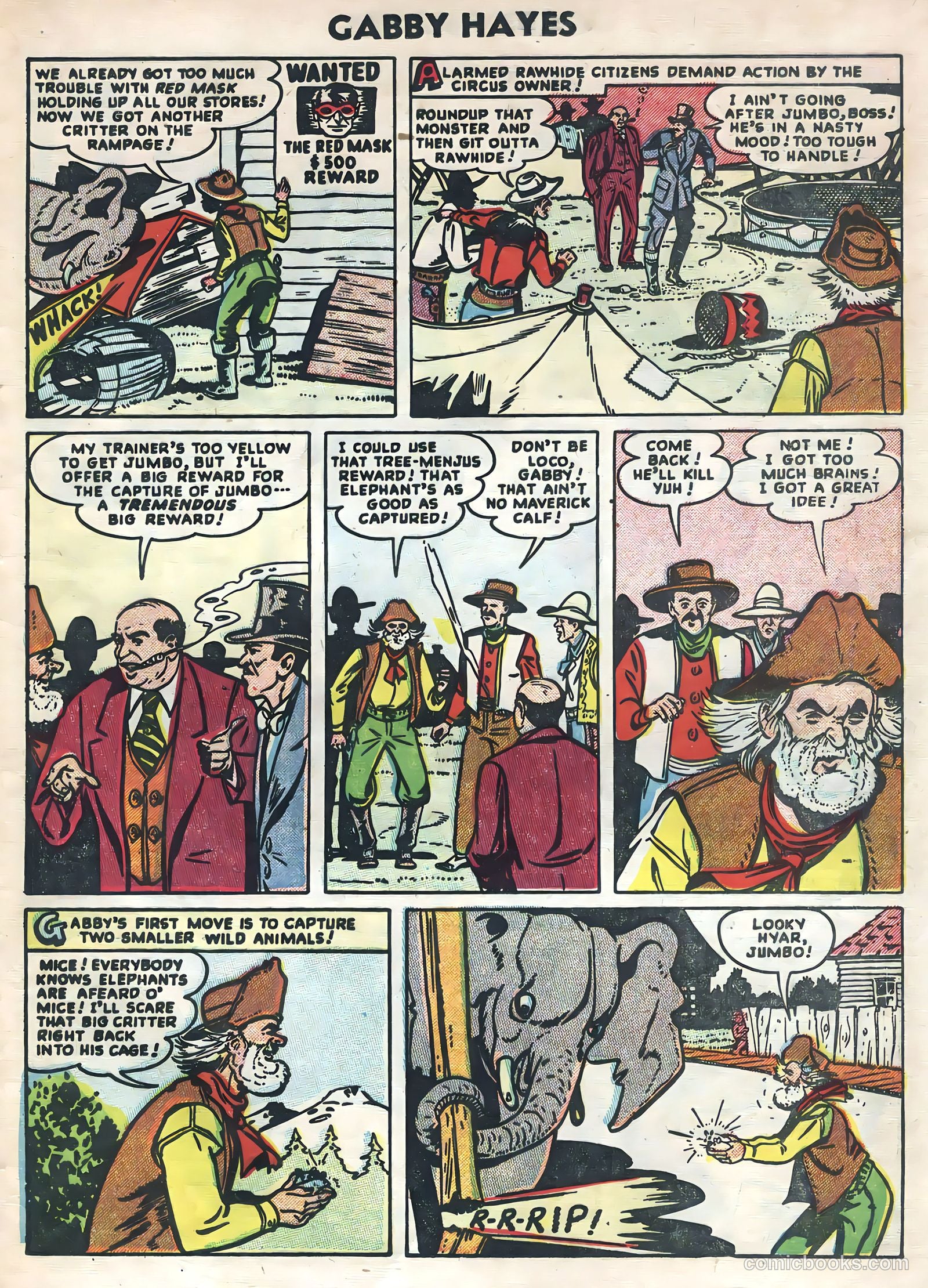 Gabby Hayes #51 (1954) — page 21 of 36