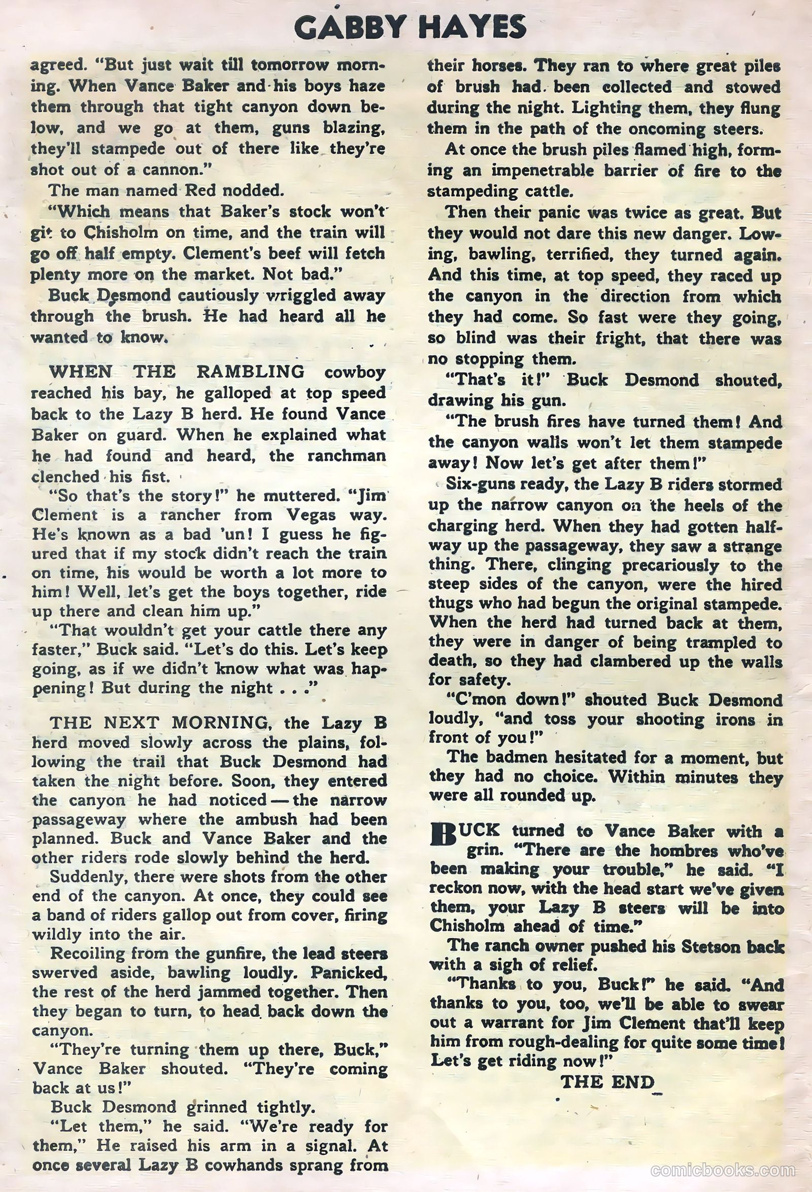 Gabby Hayes #51 (1954) — page 28 of 36