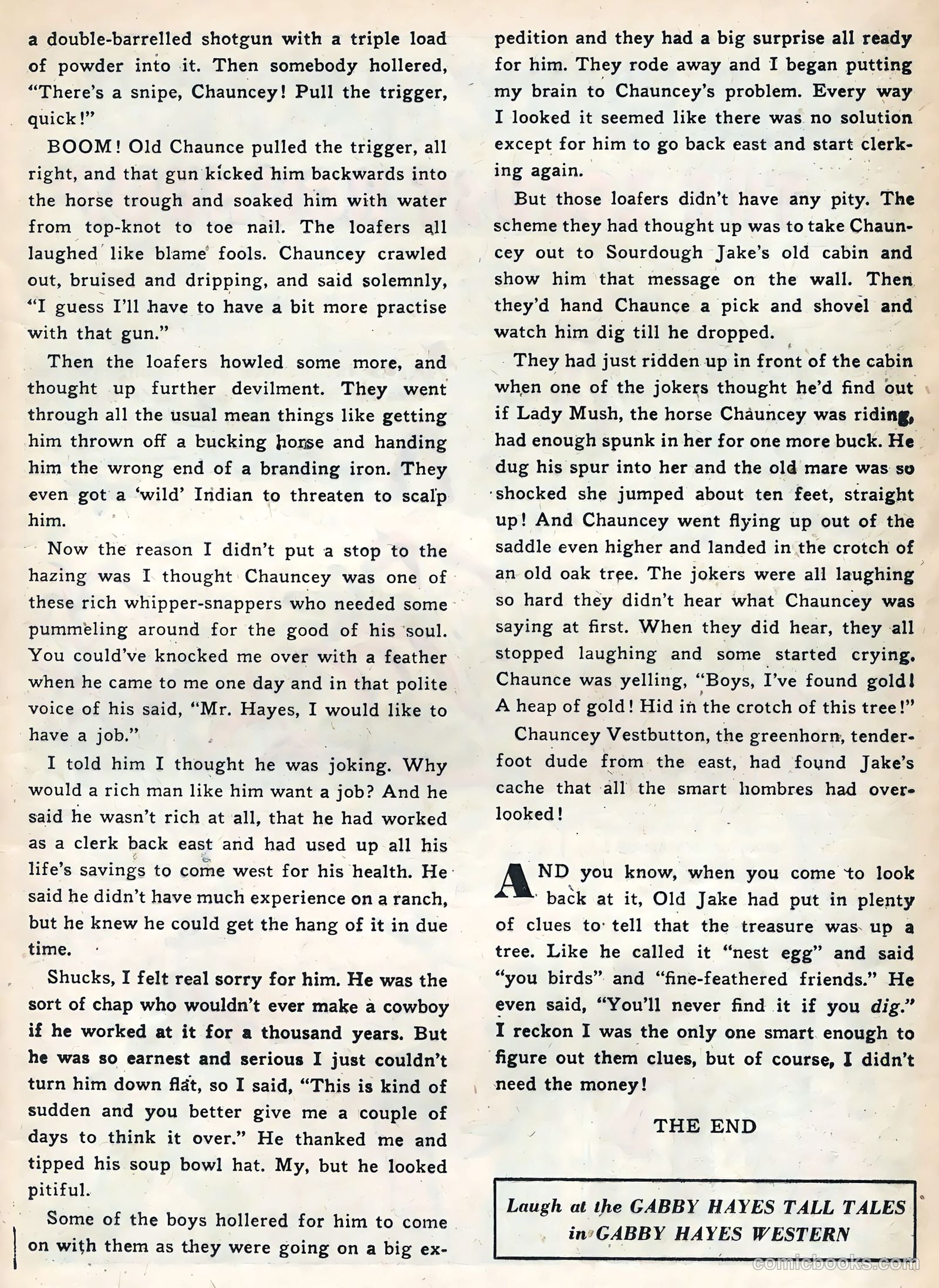 Gabby Hayes #52 (1955) — page 13 of 36
