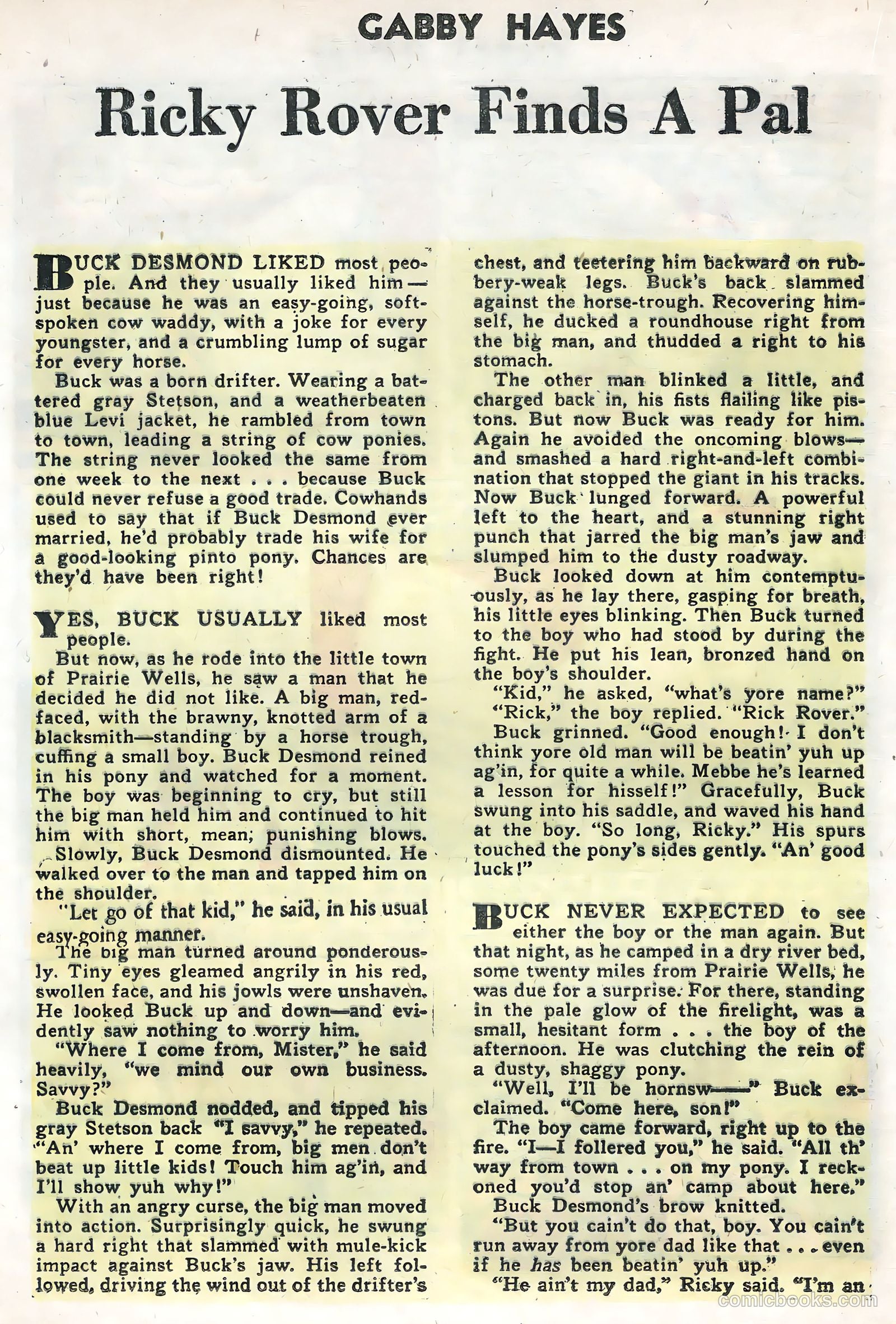 Gabby Hayes #56 (1955) — page 16 of 36