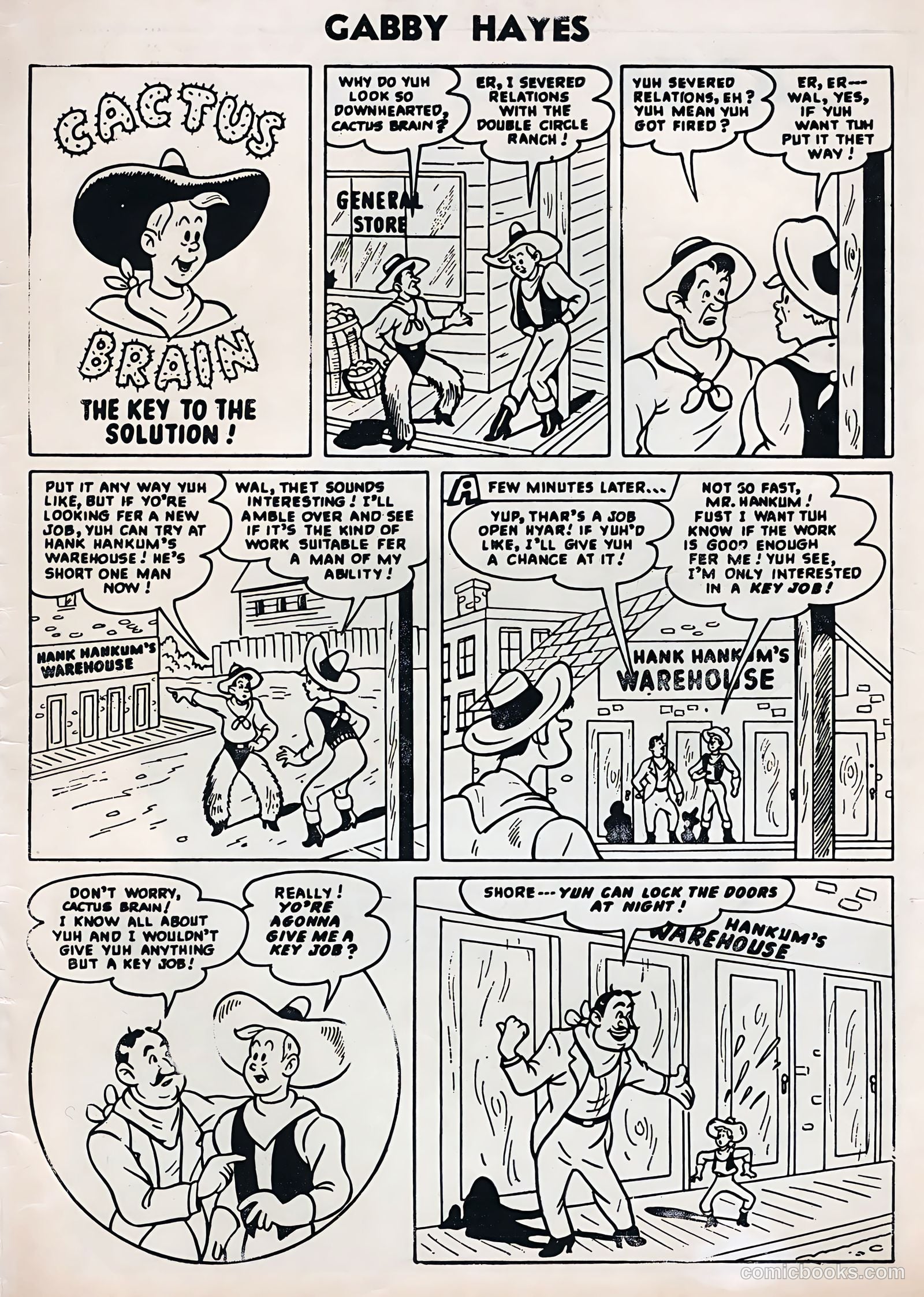 Gabby Hayes #56 (1955) — page 35 of 36
