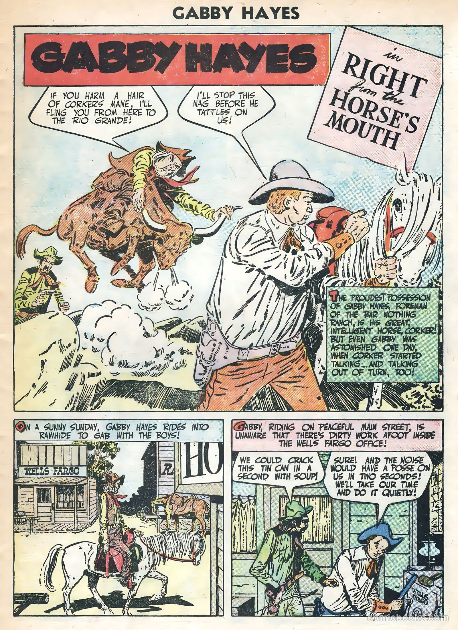 Gabby Hayes #57 (1956) — page 3 of 36