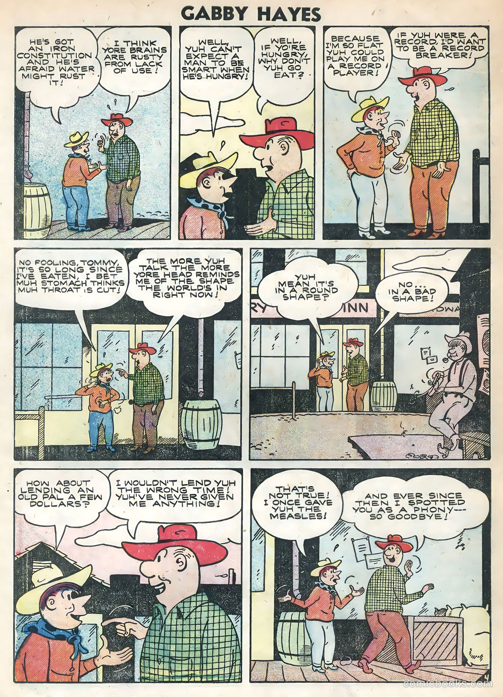 Gabby Hayes #57 (1956) — page 34 of 36