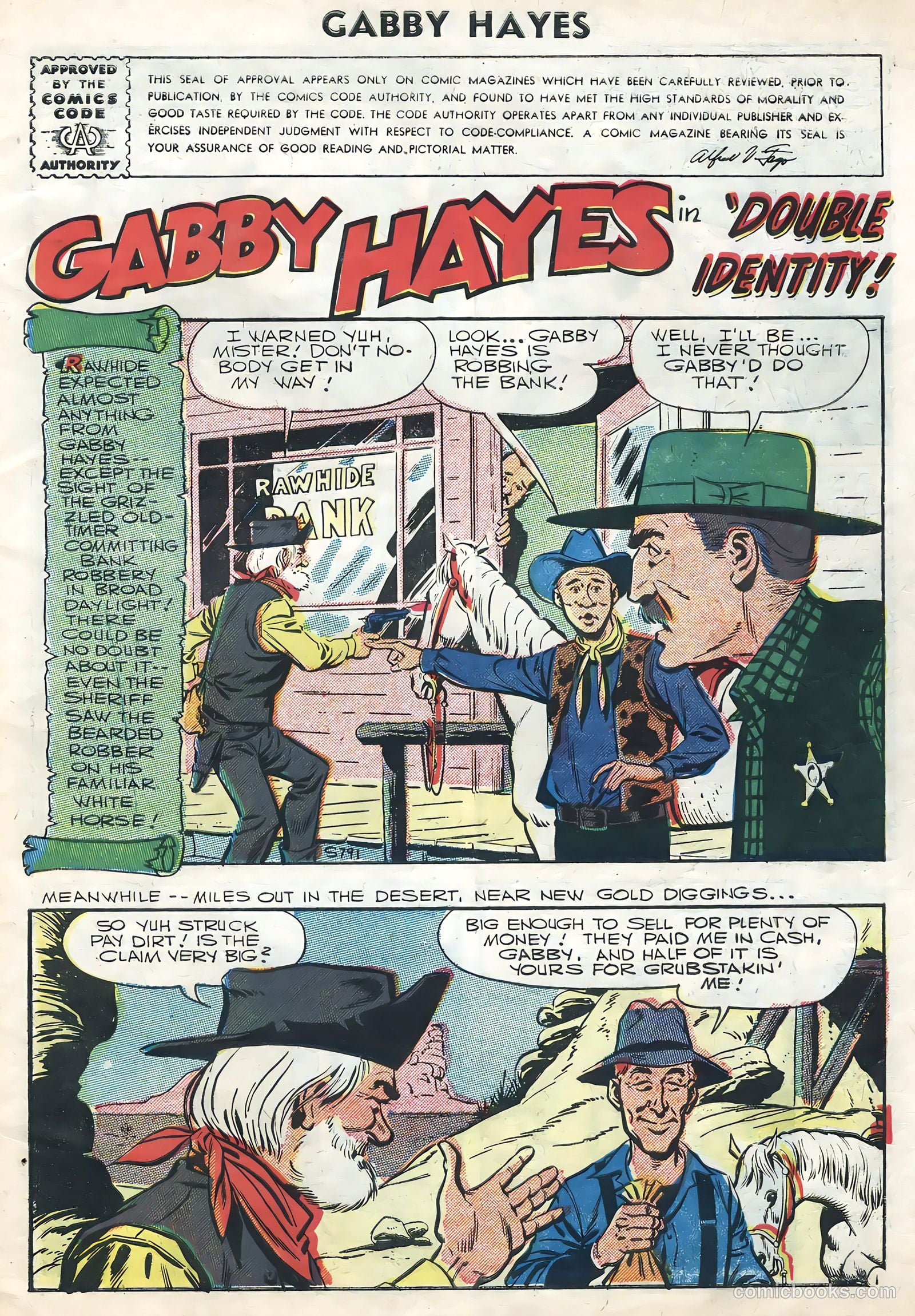 Gabby Hayes #59 (1957) — page 3 of 36