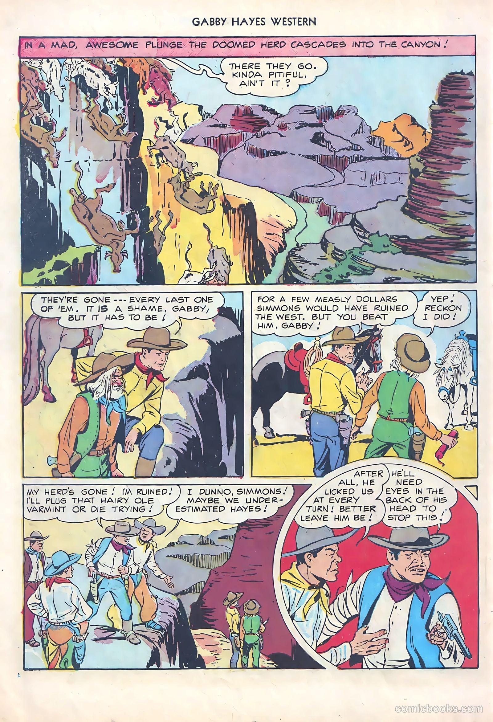 Gabby Hayes Western #1 (1948) — page 34 of 52