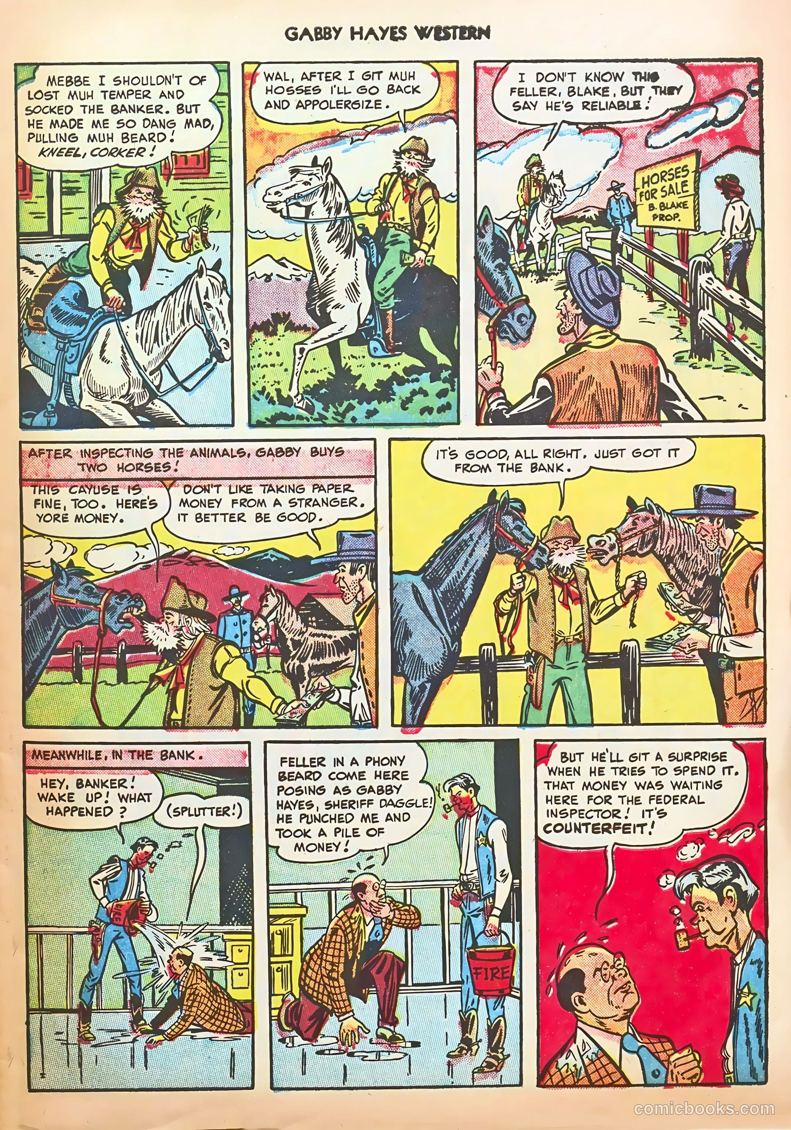 Gabby Hayes Western #11 (1949) — page 7 of 36
