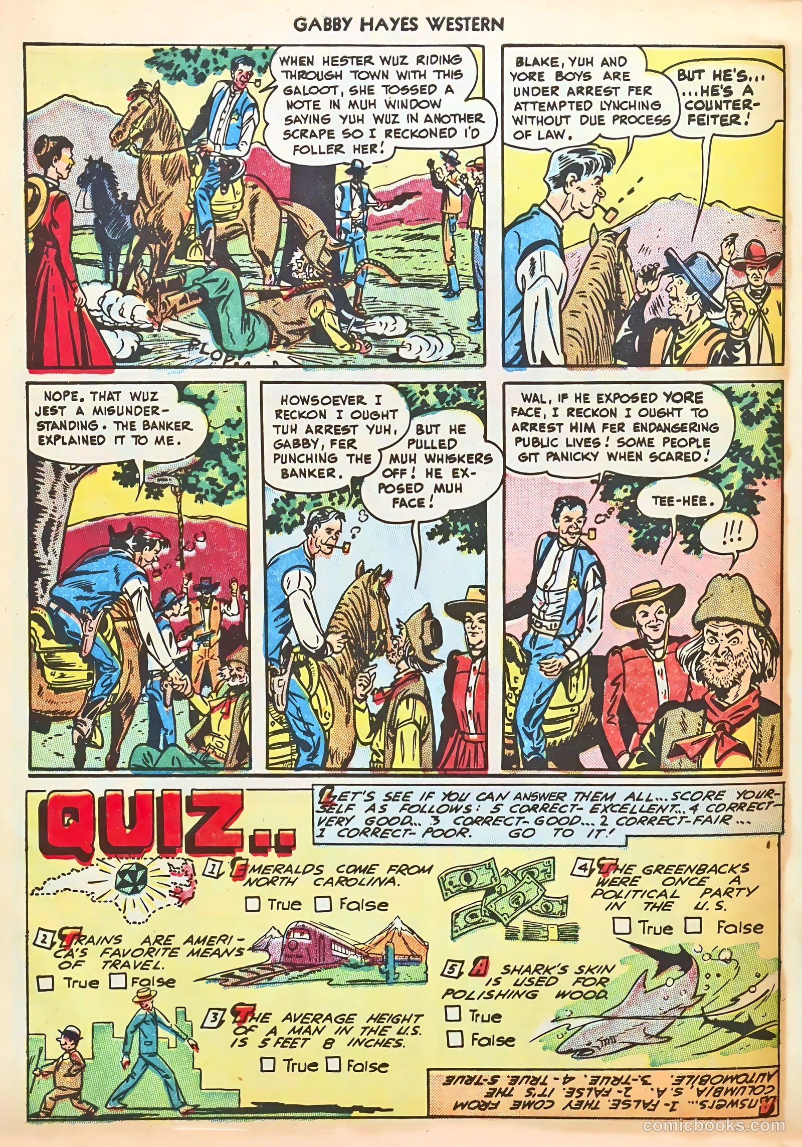 Gabby Hayes Western #11 (1949) — page 10 of 36