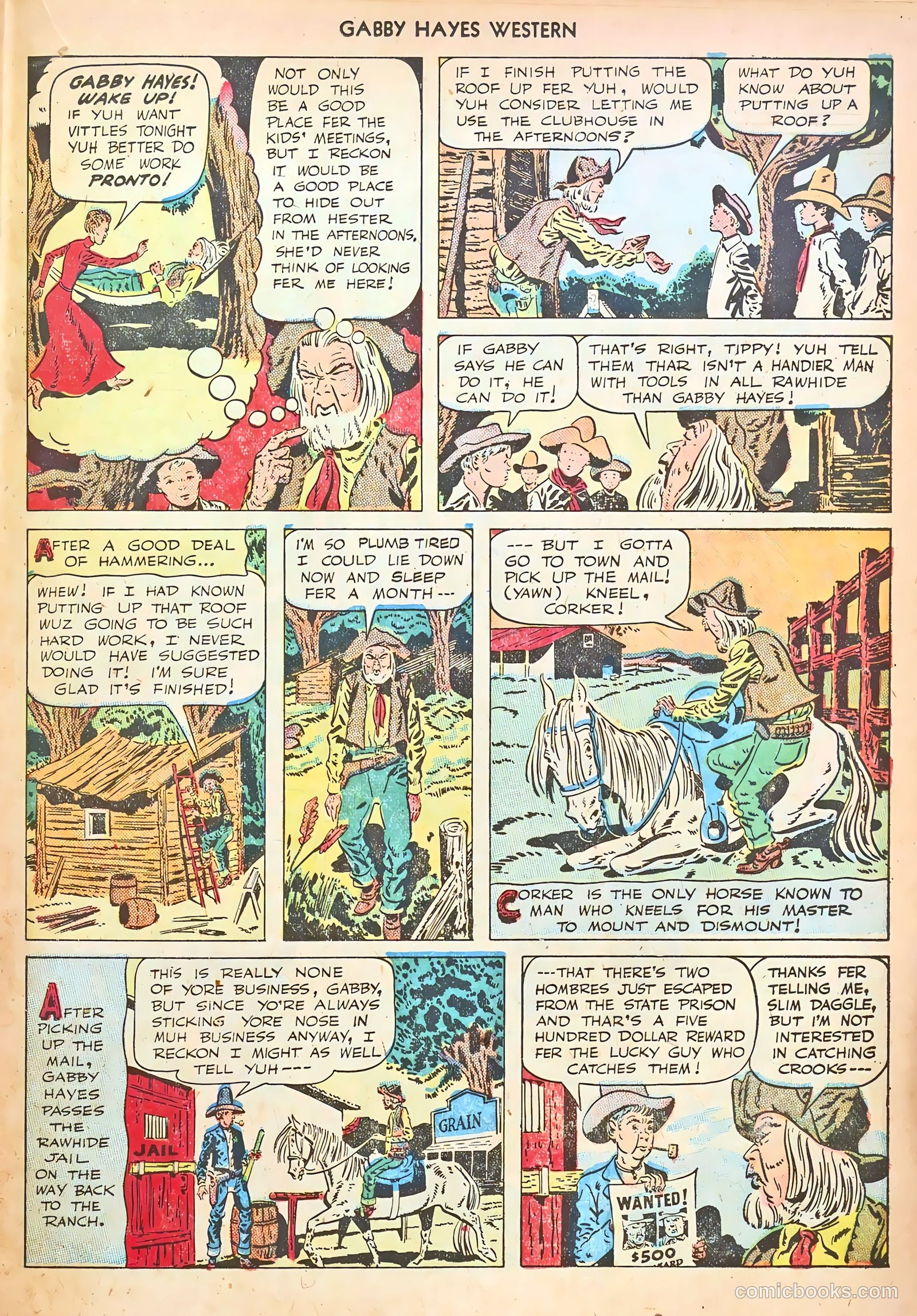 Gabby Hayes Western #12 (1949) — page 19 of 36