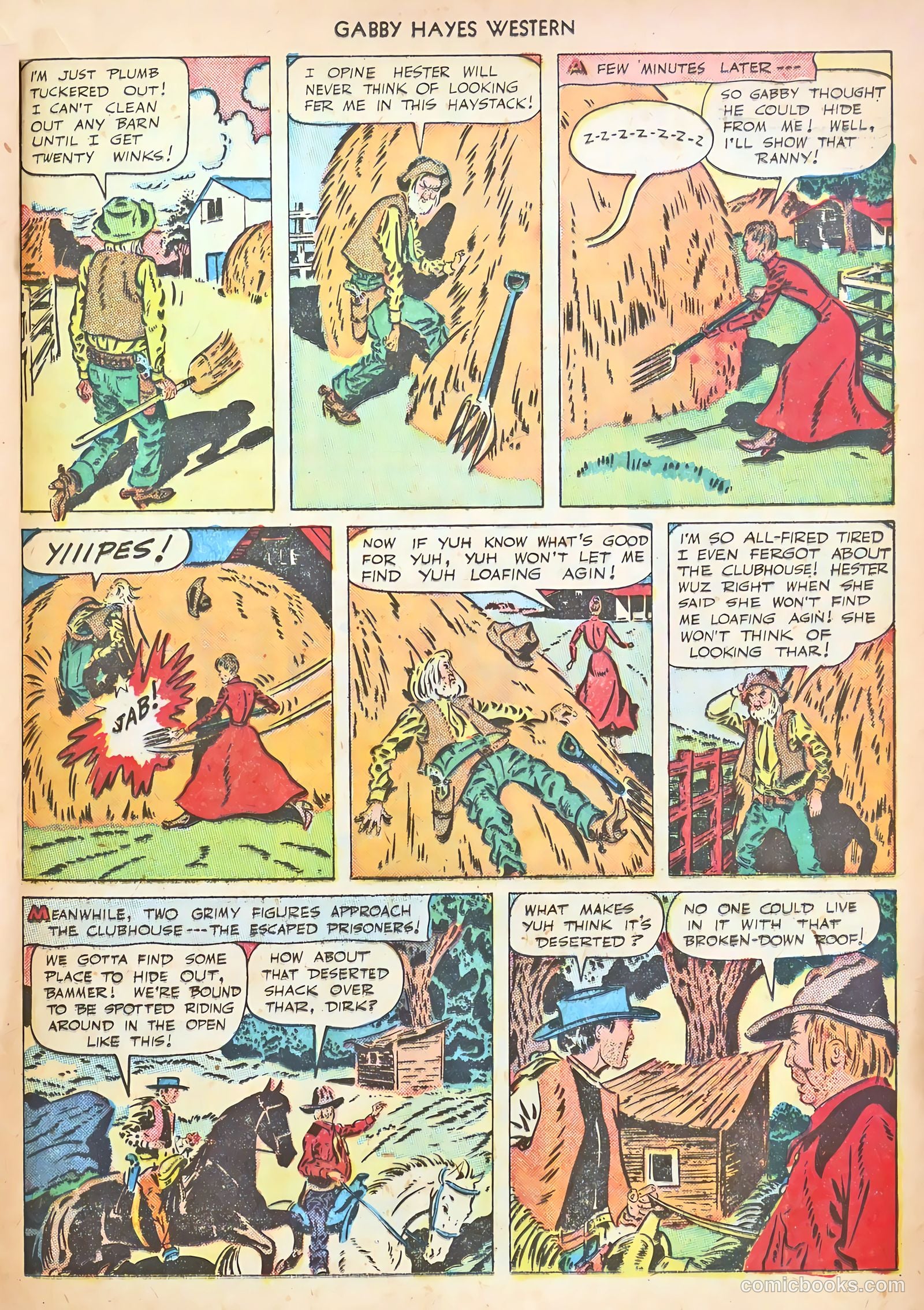 Gabby Hayes Western #12 (1949) — page 21 of 36