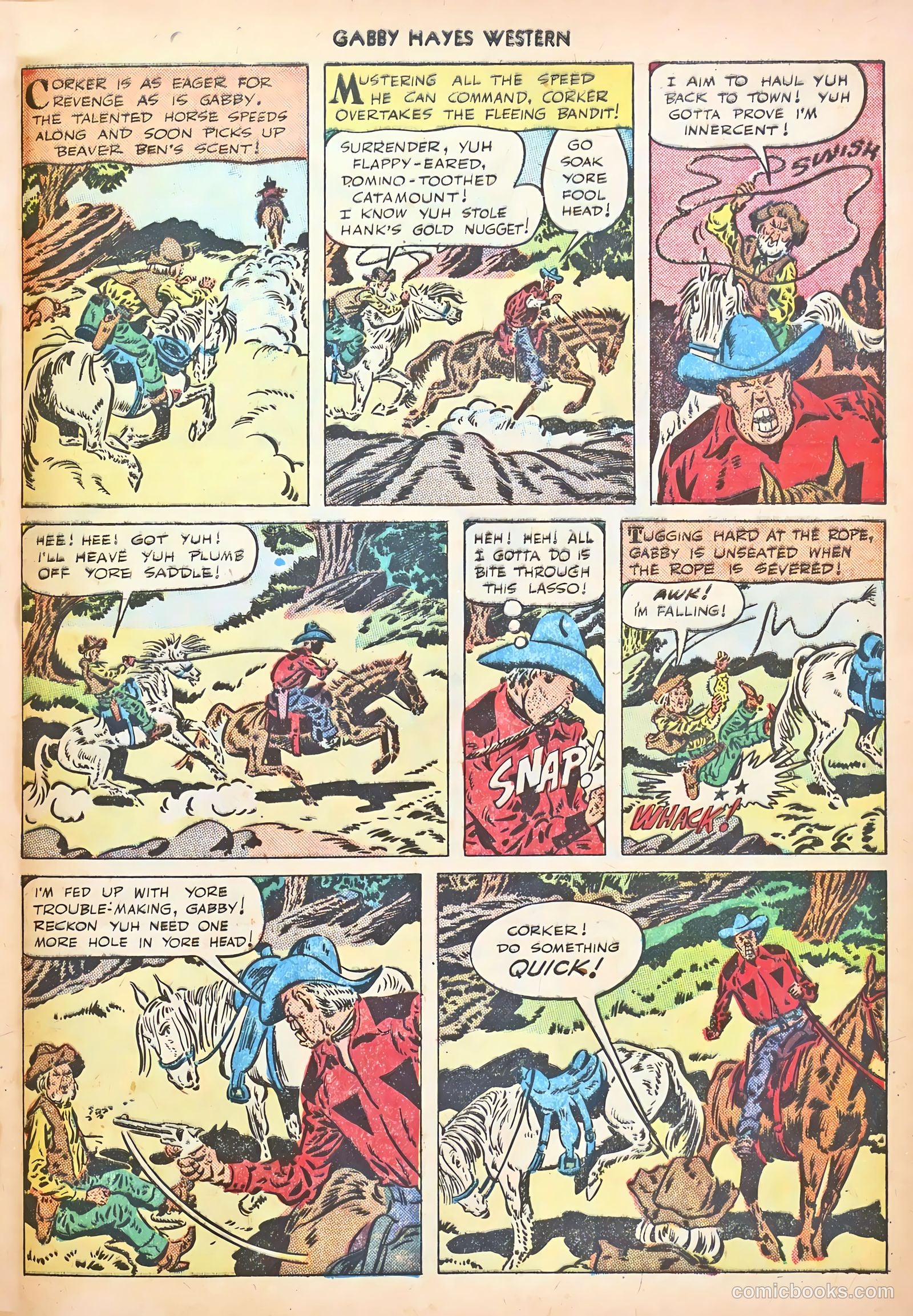 Gabby Hayes Western #12 (1949) — page 33 of 36
