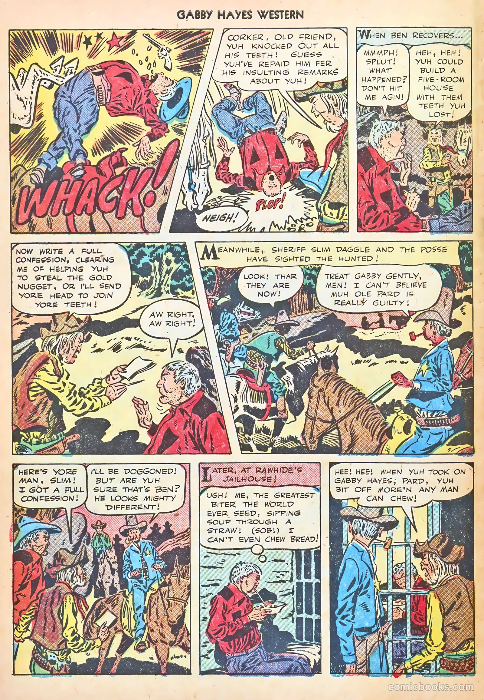Gabby Hayes Western #12 (1949) — page 34 of 36