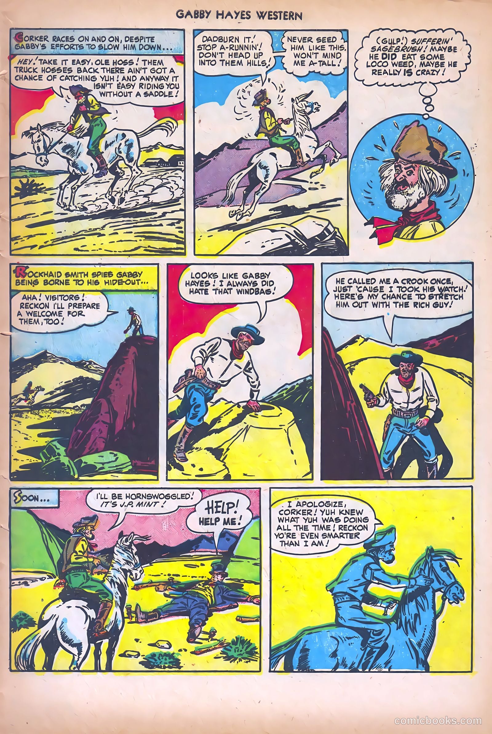 Gabby Hayes Western #13 (1949) — page 9 of 36