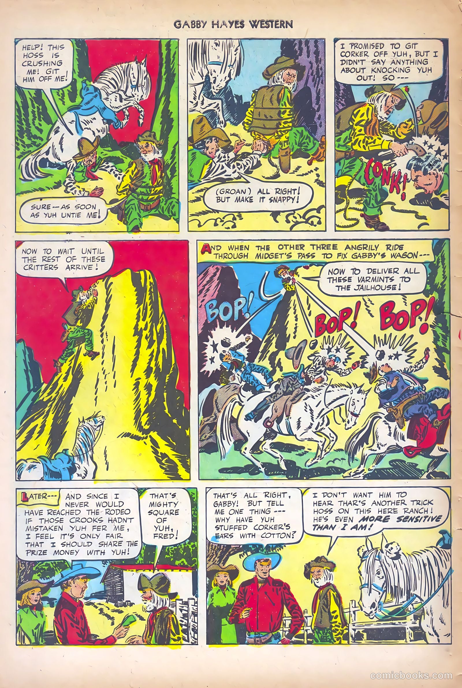 Gabby Hayes Western #13 (1949) — page 34 of 36