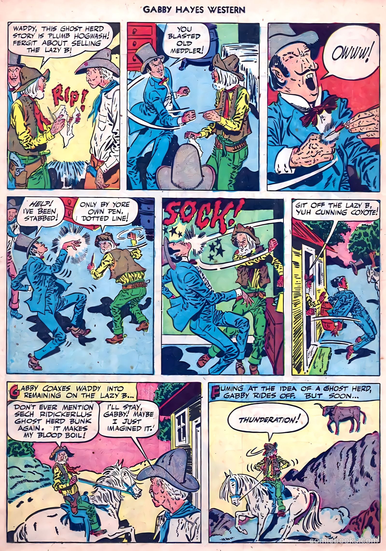 Gabby Hayes Western #16 (1950) — page 20 of 36