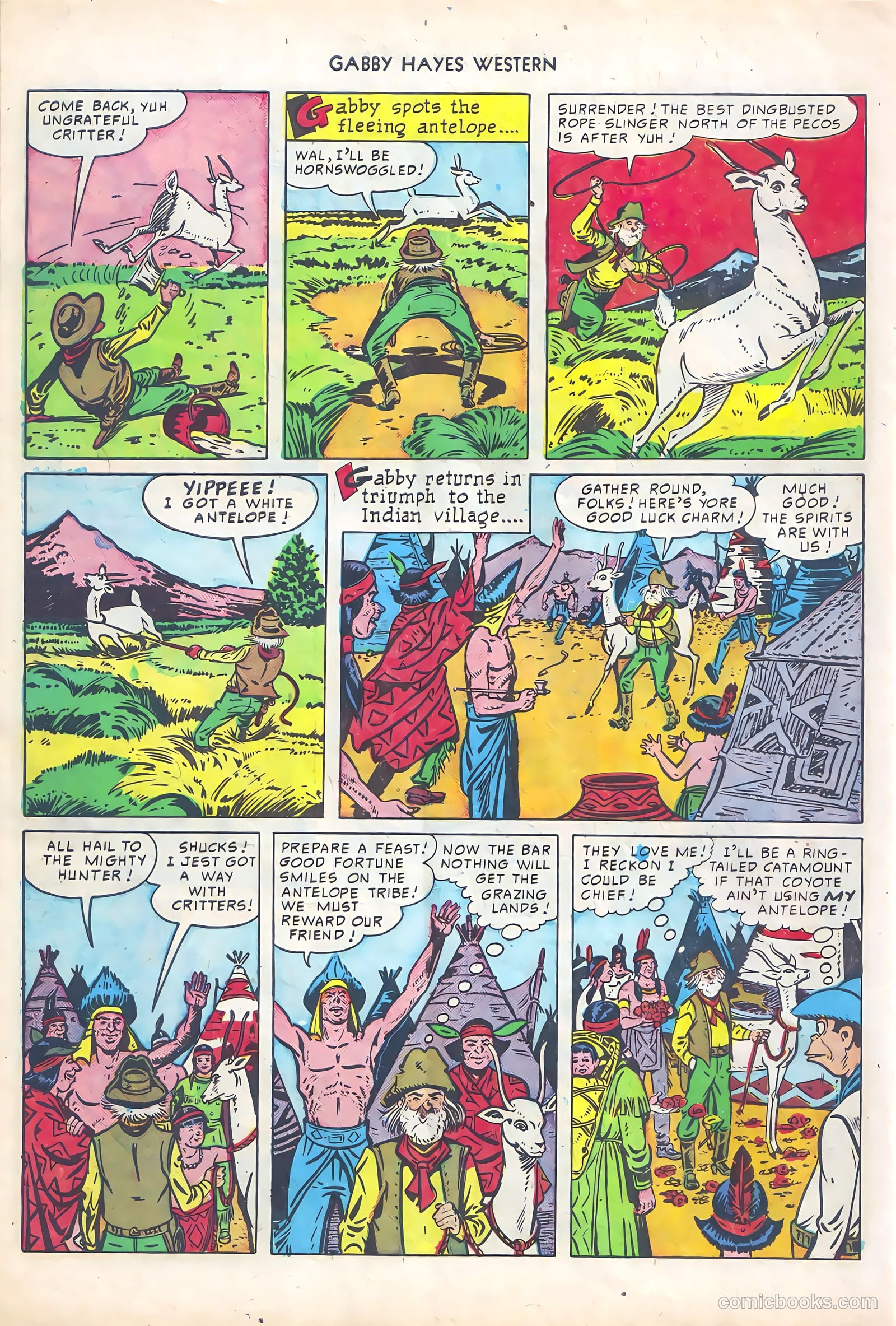 Gabby Hayes Western #19 (1950) — page 30 of 36