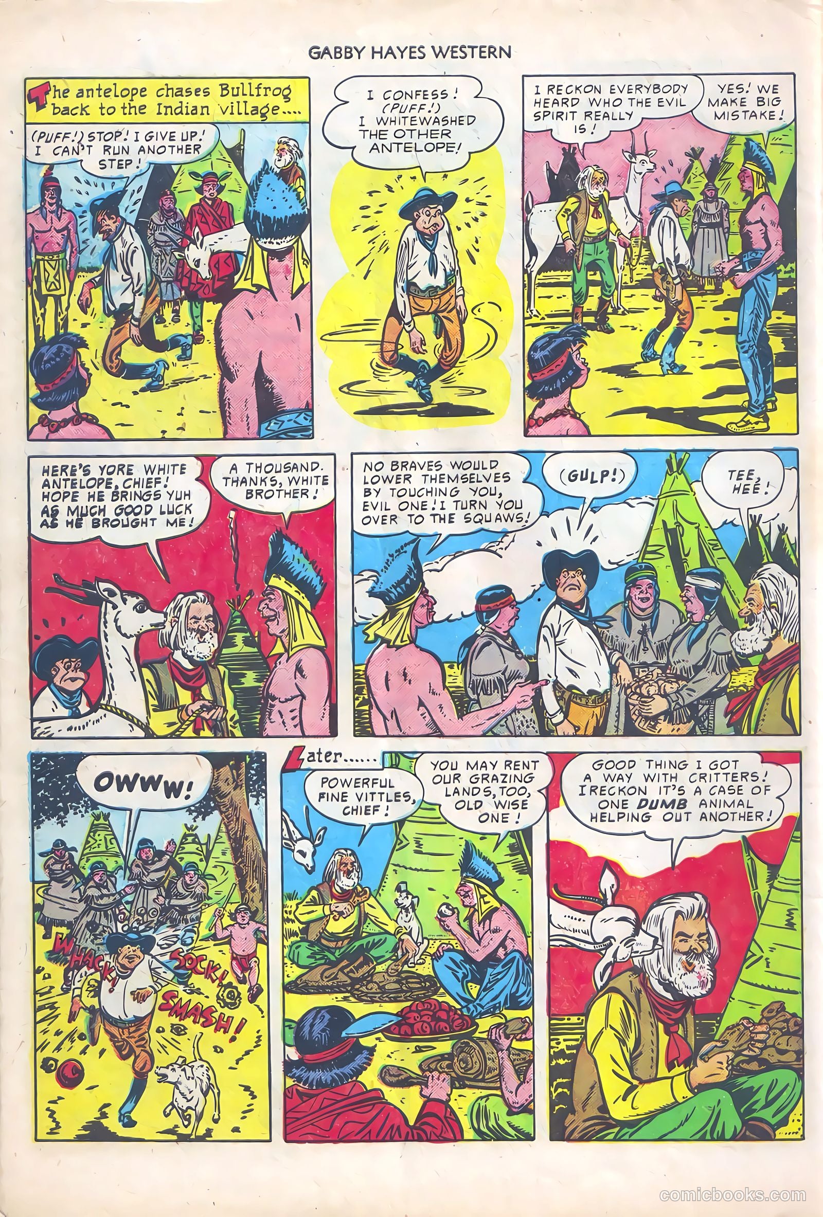 Gabby Hayes Western #19 (1950) — page 34 of 36