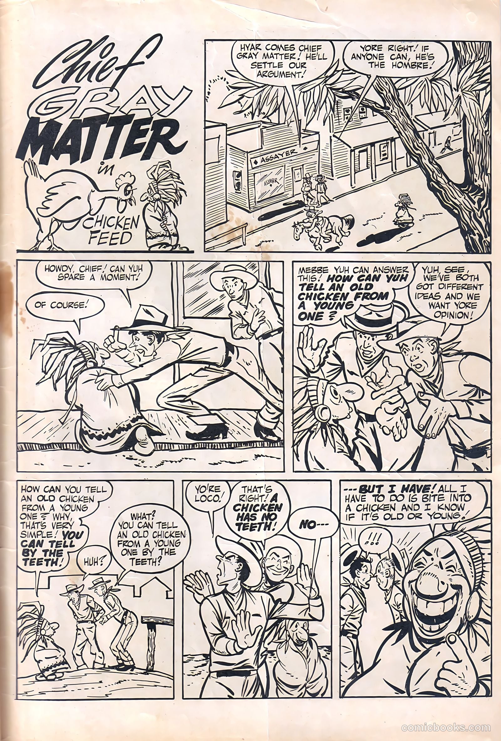 Gabby Hayes Western #19 (1950) — page 35 of 36