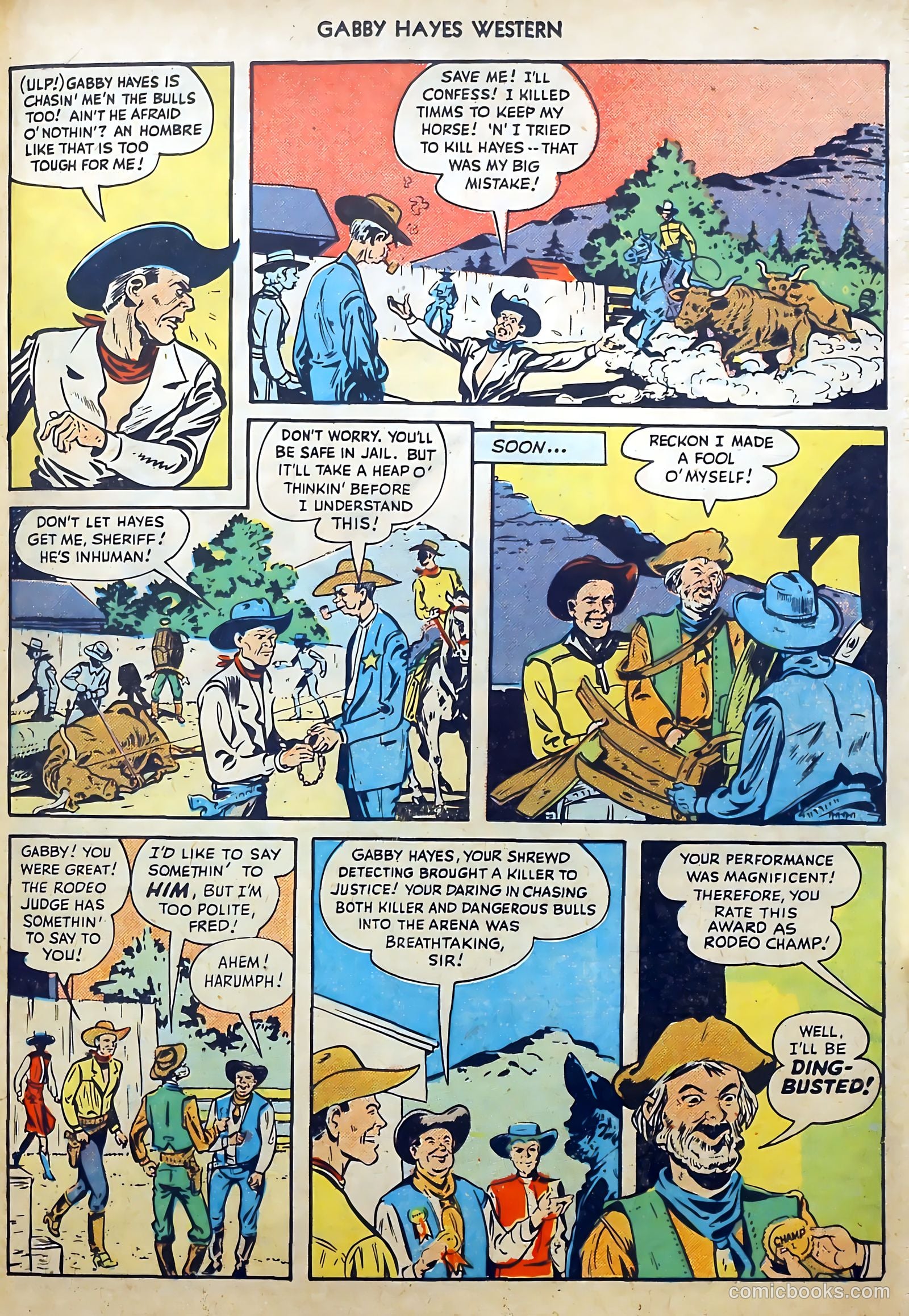 Gabby Hayes Western #2 (1949) — page 36 of 53