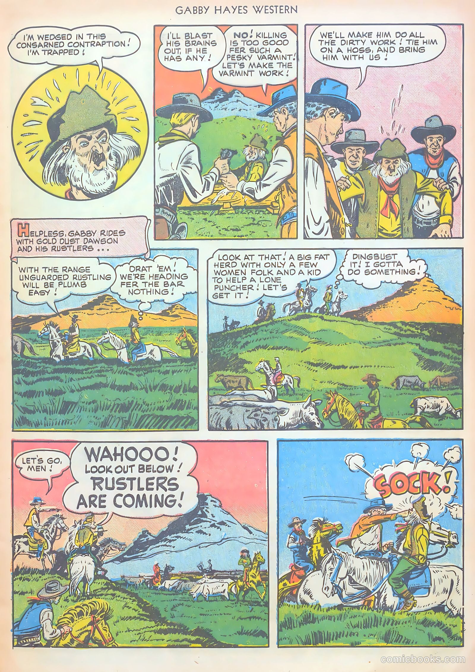 Gabby Hayes Western #20 (1950) — page 9 of 52