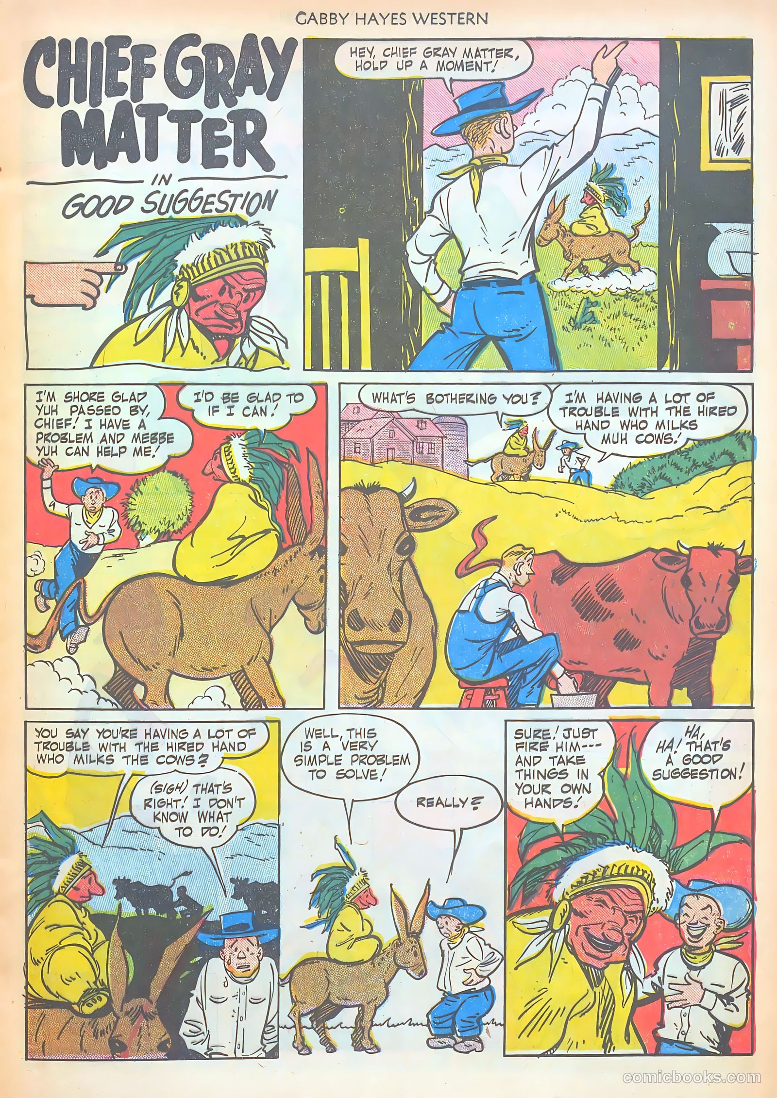 Gabby Hayes Western #22 (1950) — page 17 of 52